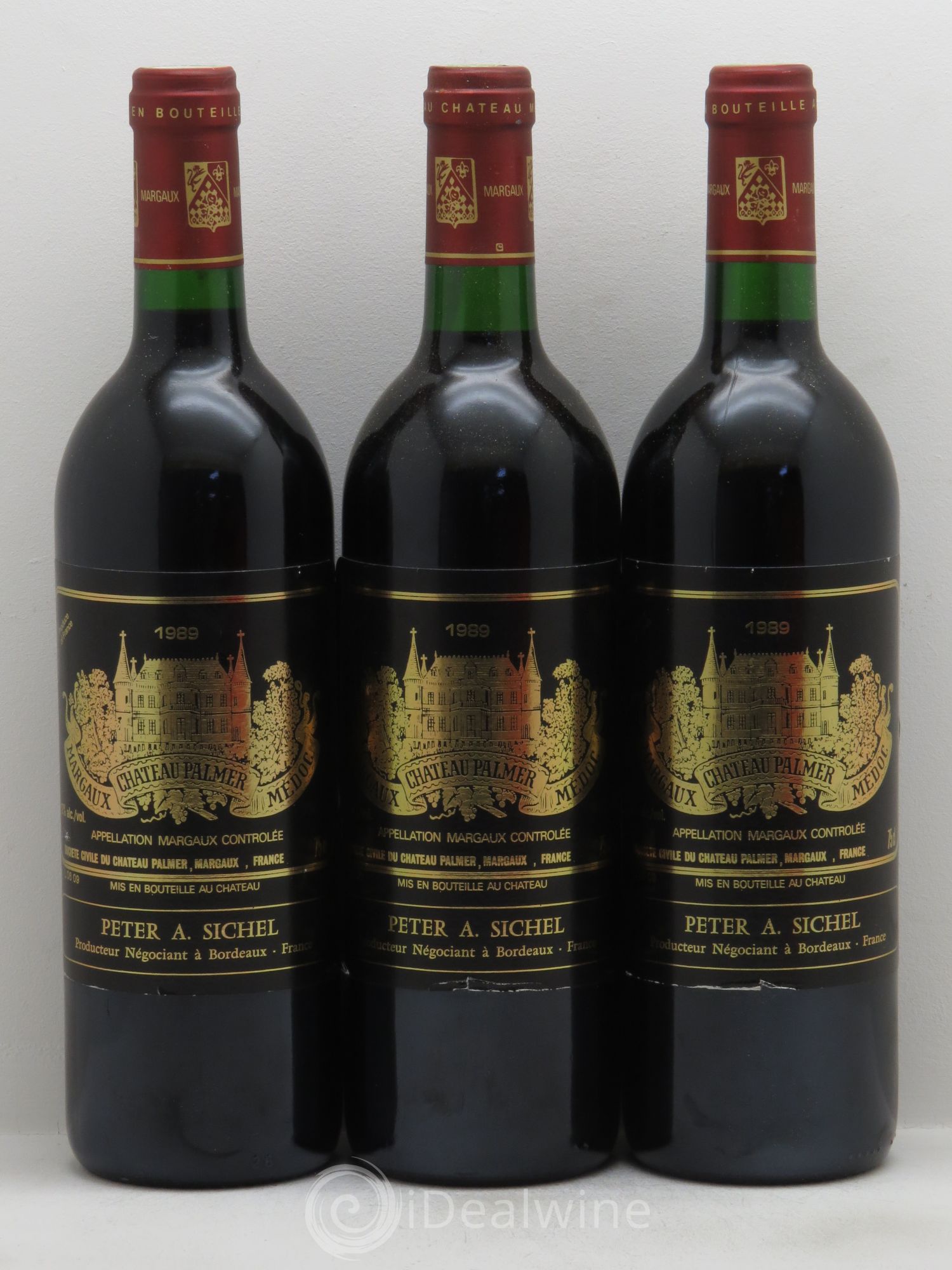 Château Palmer 3ème Grand Cru Classé 1989 - Lot de 3 bouteilles - 0