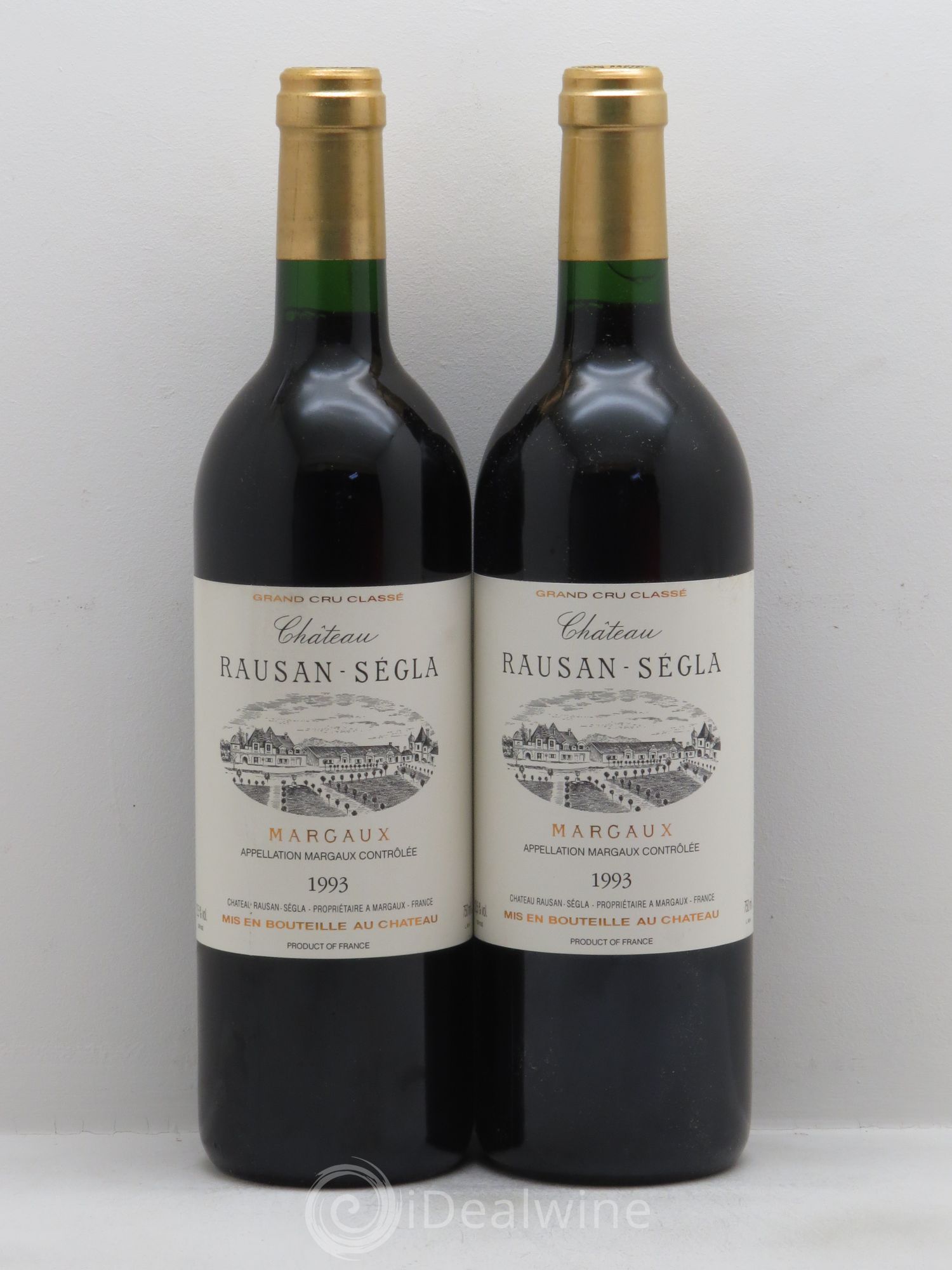 Château Rauzan Ségla Grand Cru Classé 1993 - Lot de 2 bouteilles - 0