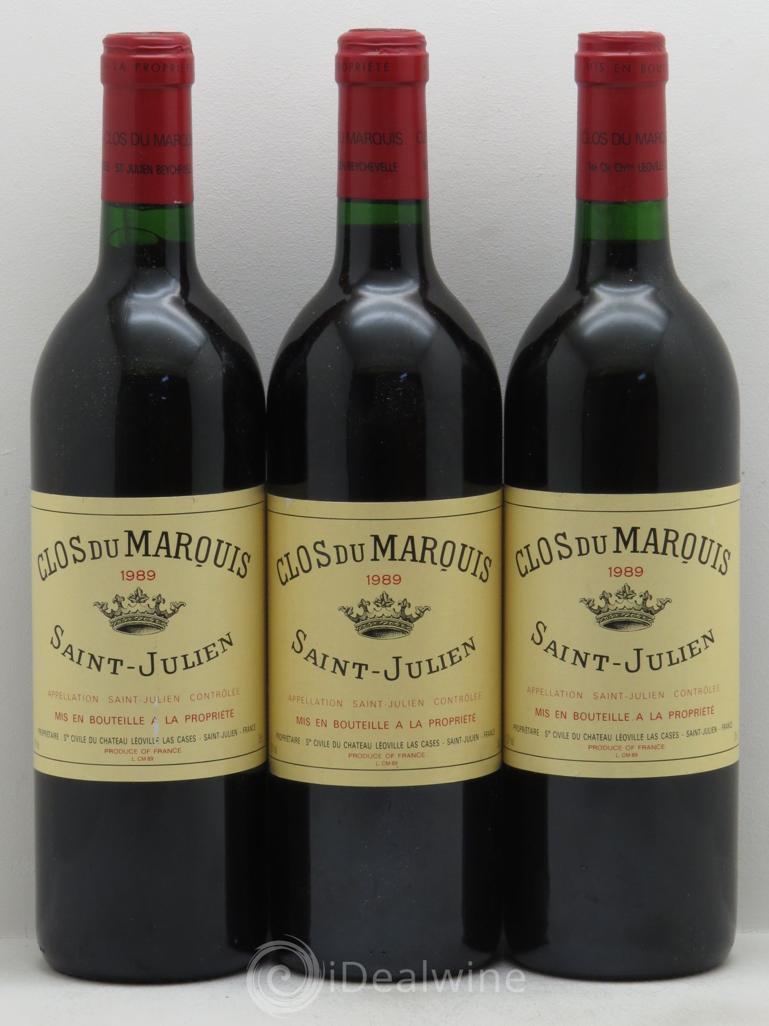 Clos du Marquis 1989 - Lot de 3 bouteilles - 0