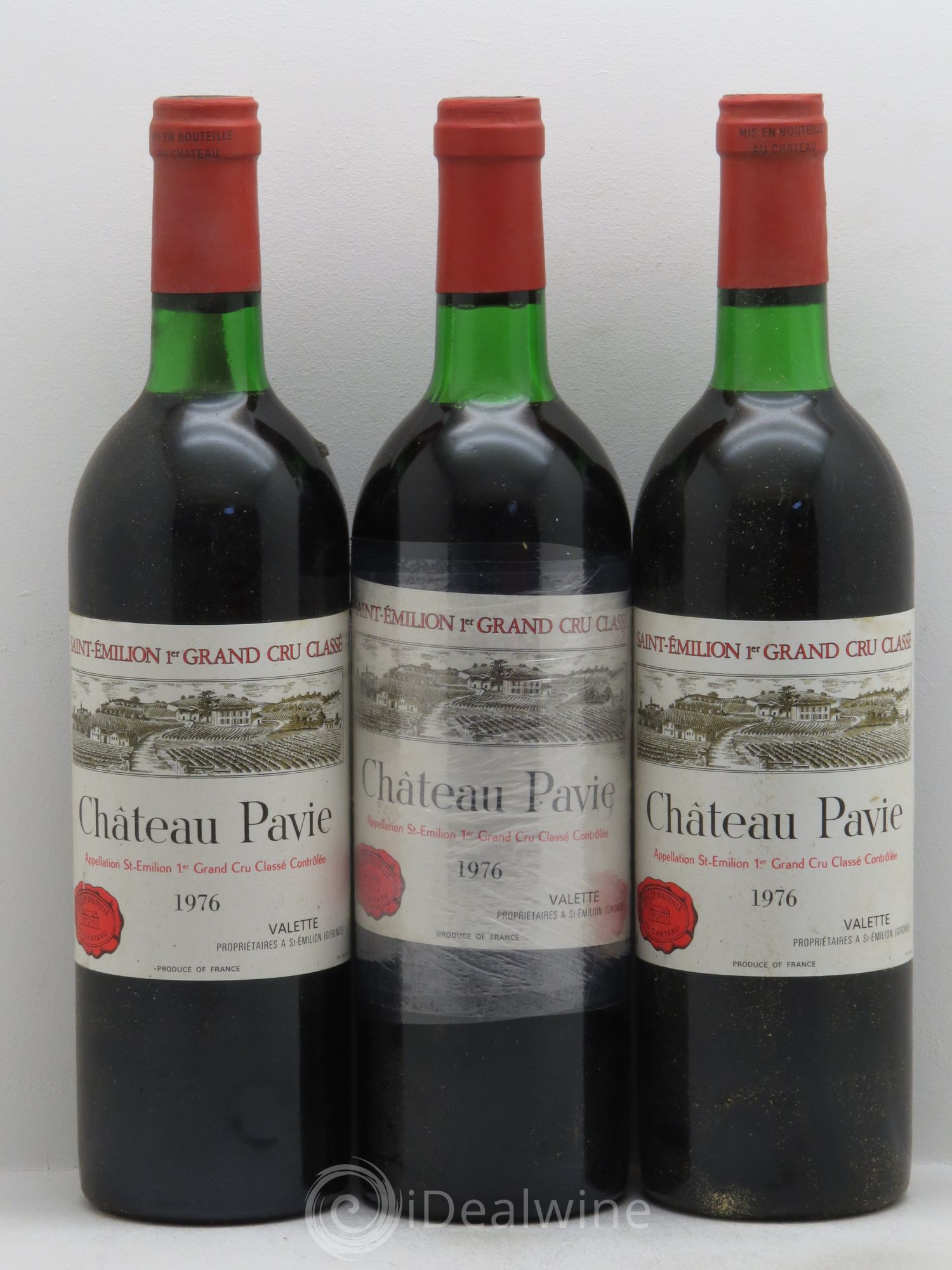 Château Pavie 1er Grand Cru Classé A 1976 - Lot de 3 bouteilles - 0