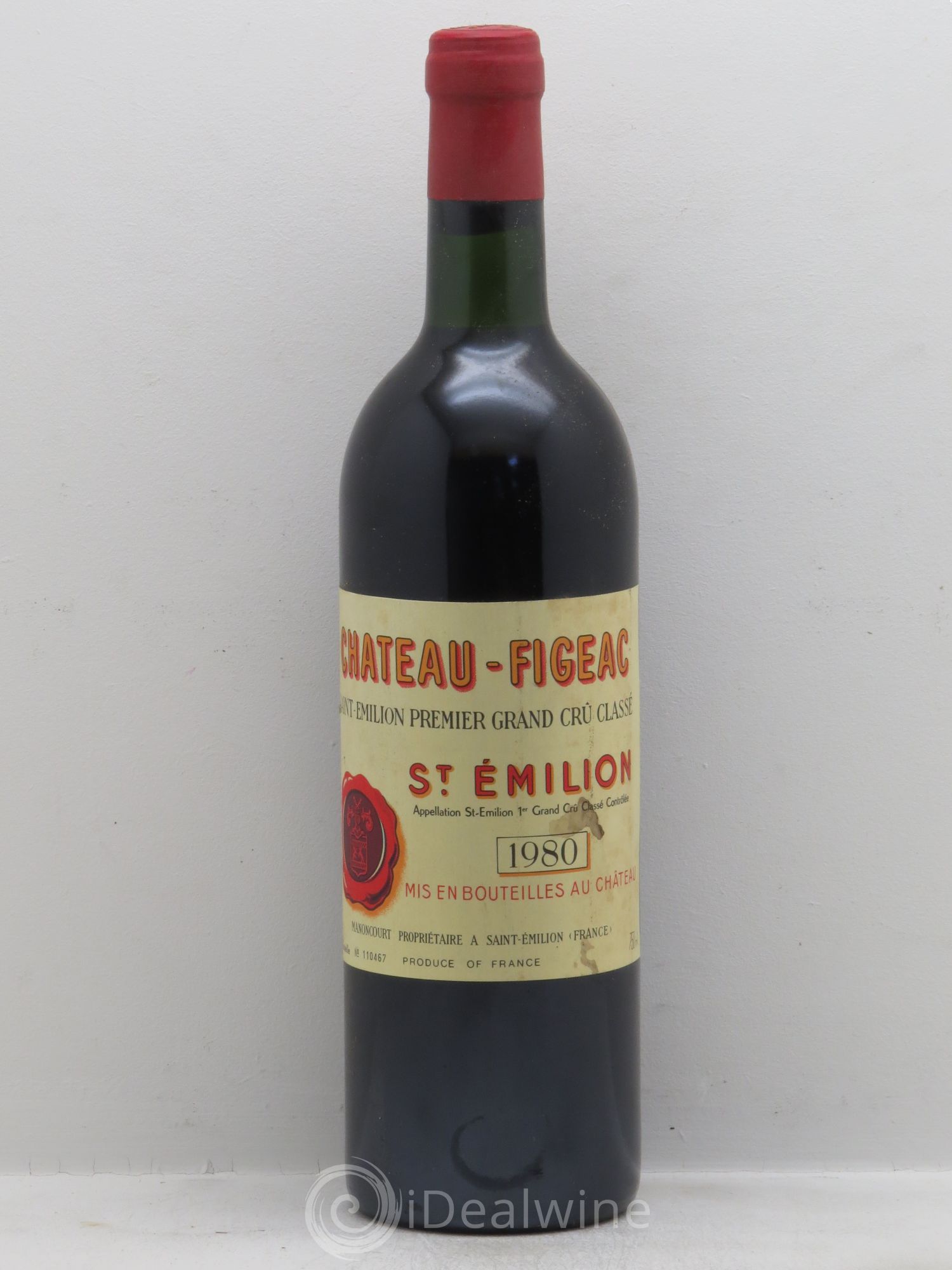 Château Figeac 1er Grand Cru Classé A 1980 - Lot de 1 bouteille - 0