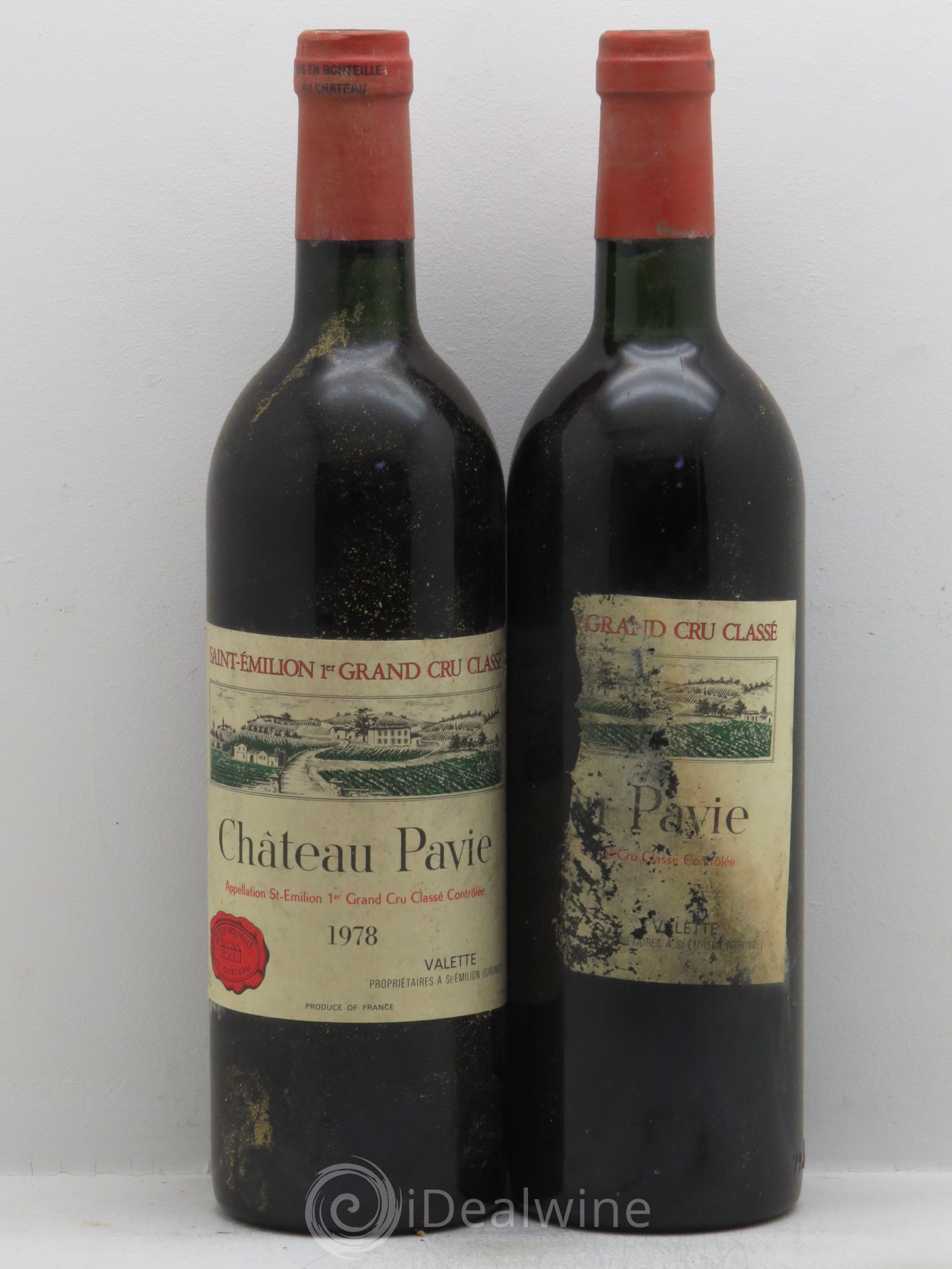 Château Pavie 1er Grand Cru Classé A 1978 - Lot de 2 bouteilles - 0