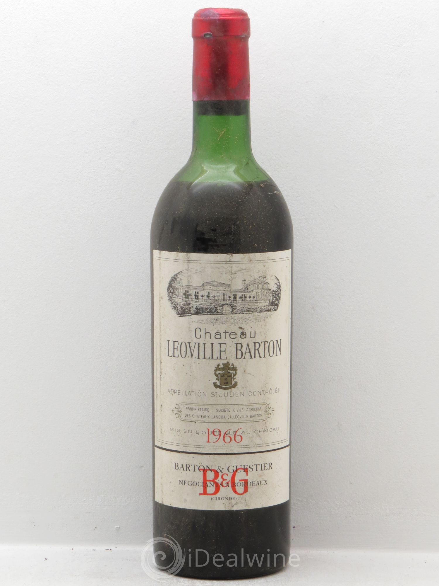 Château Langoa Barton 3ème Grand Cru Classé Mise négoce 1966 - Lot de 6 bouteilles - 0