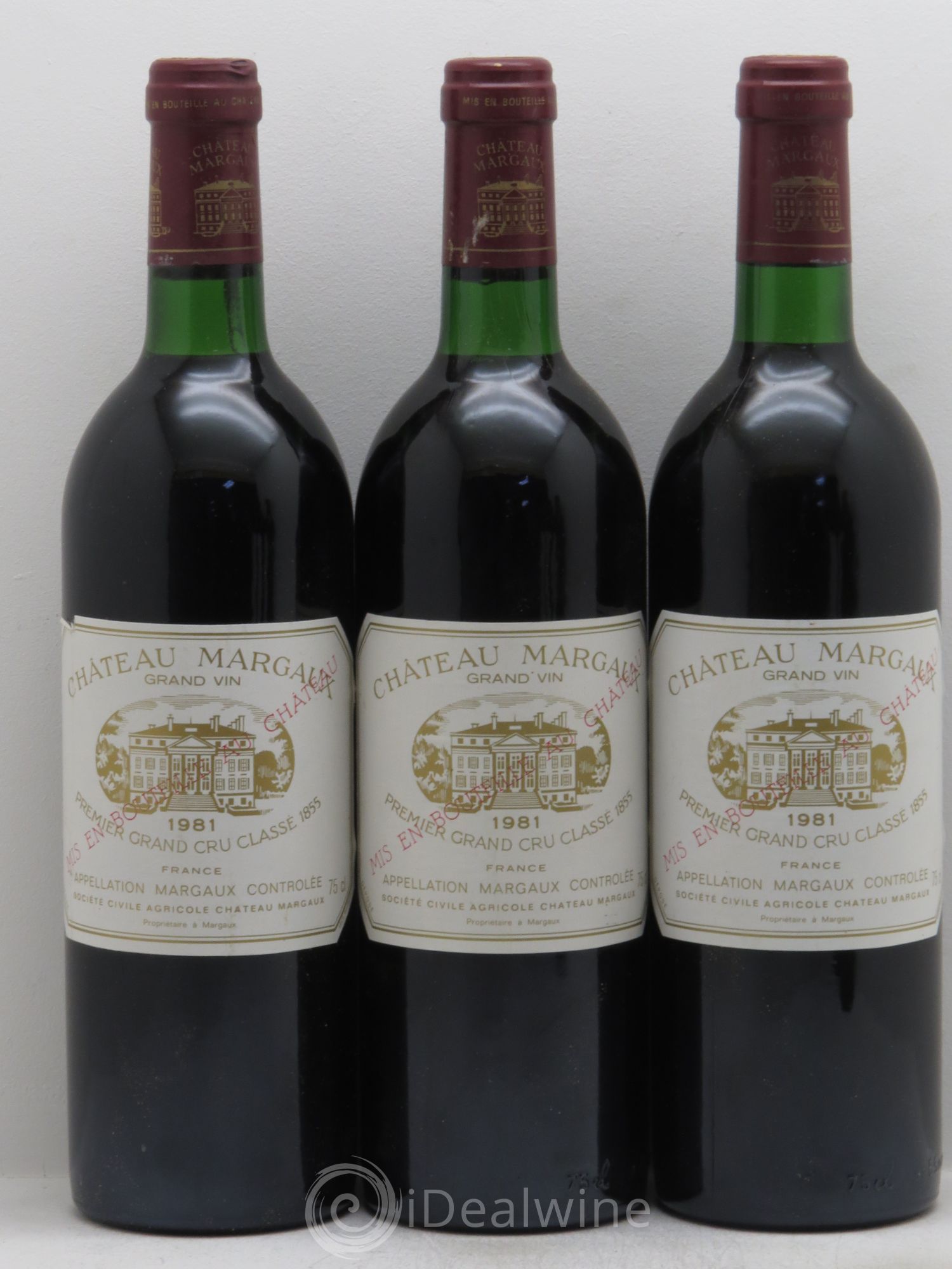 Château Margaux 1er Grand Cru Classé 1981 - Lot de 6 bouteilles - 1