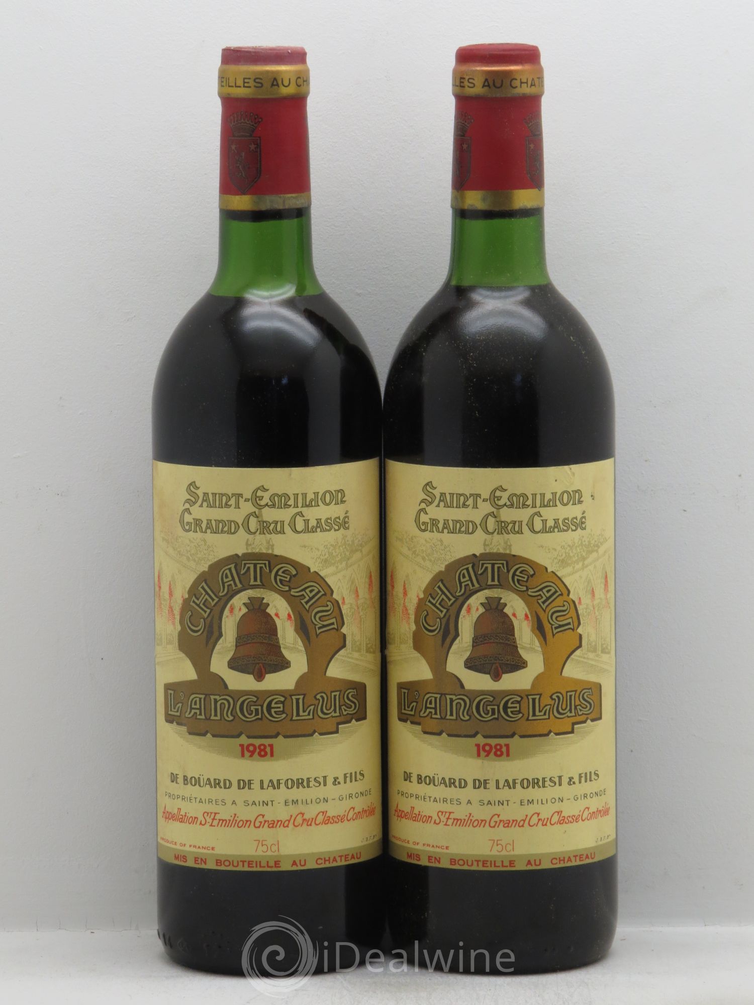 Château Angélus 1er Grand Cru Classé A 1981 - Lot de 2 bouteilles - 0