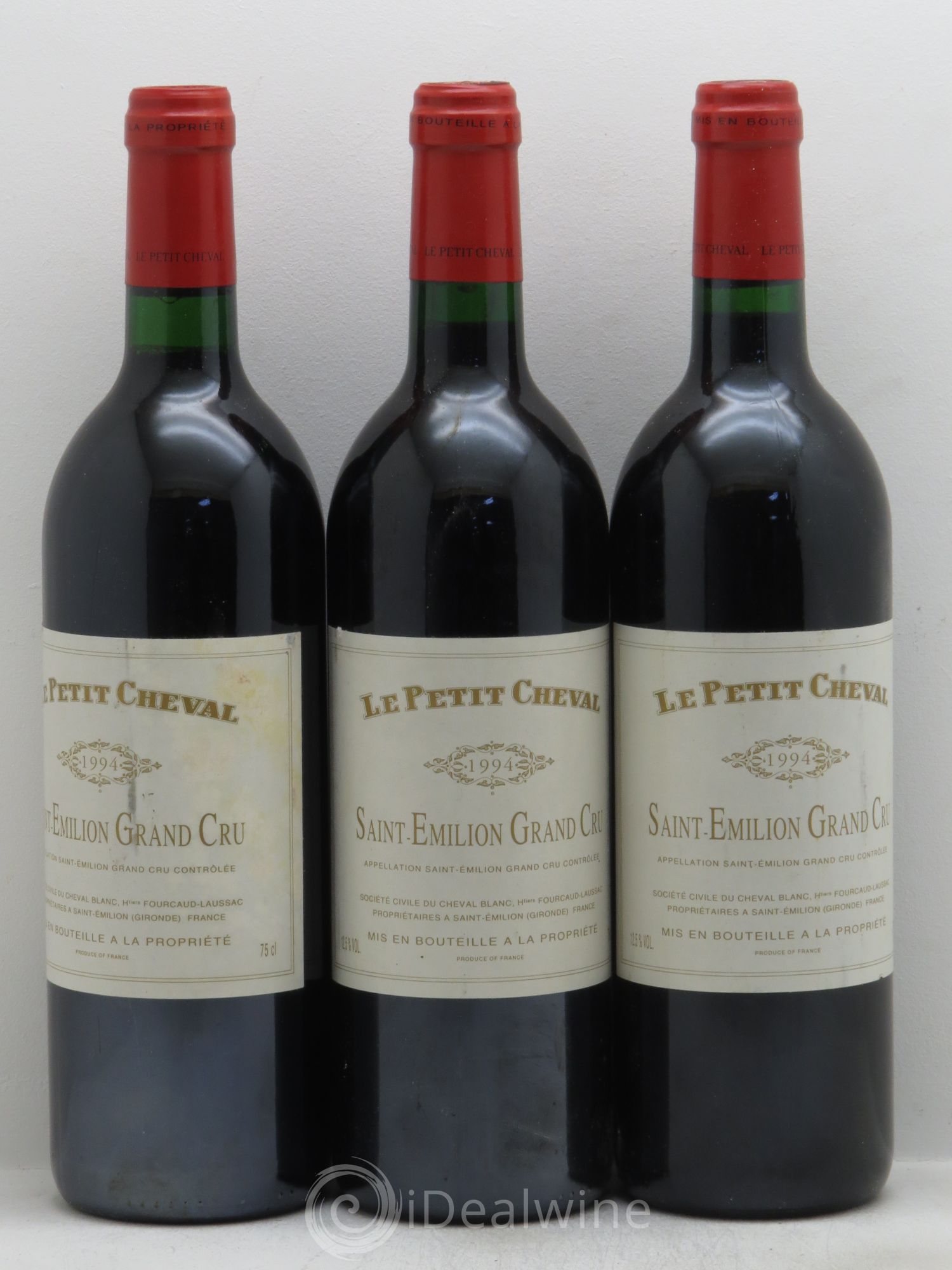 Le Petit Cheval Second Vin 1994 - Lot de 3 bouteilles - 0