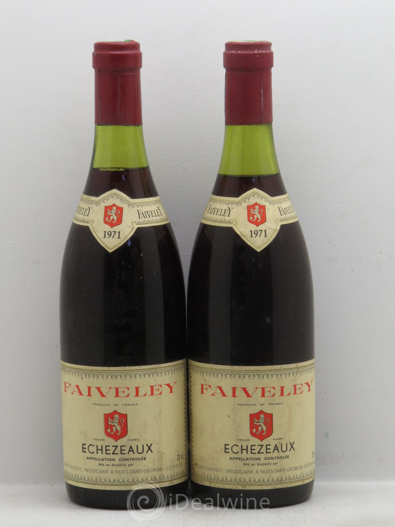 Echezeaux Grand Cru Faiveley 1971 - Lot de 2 bouteilles - 0
