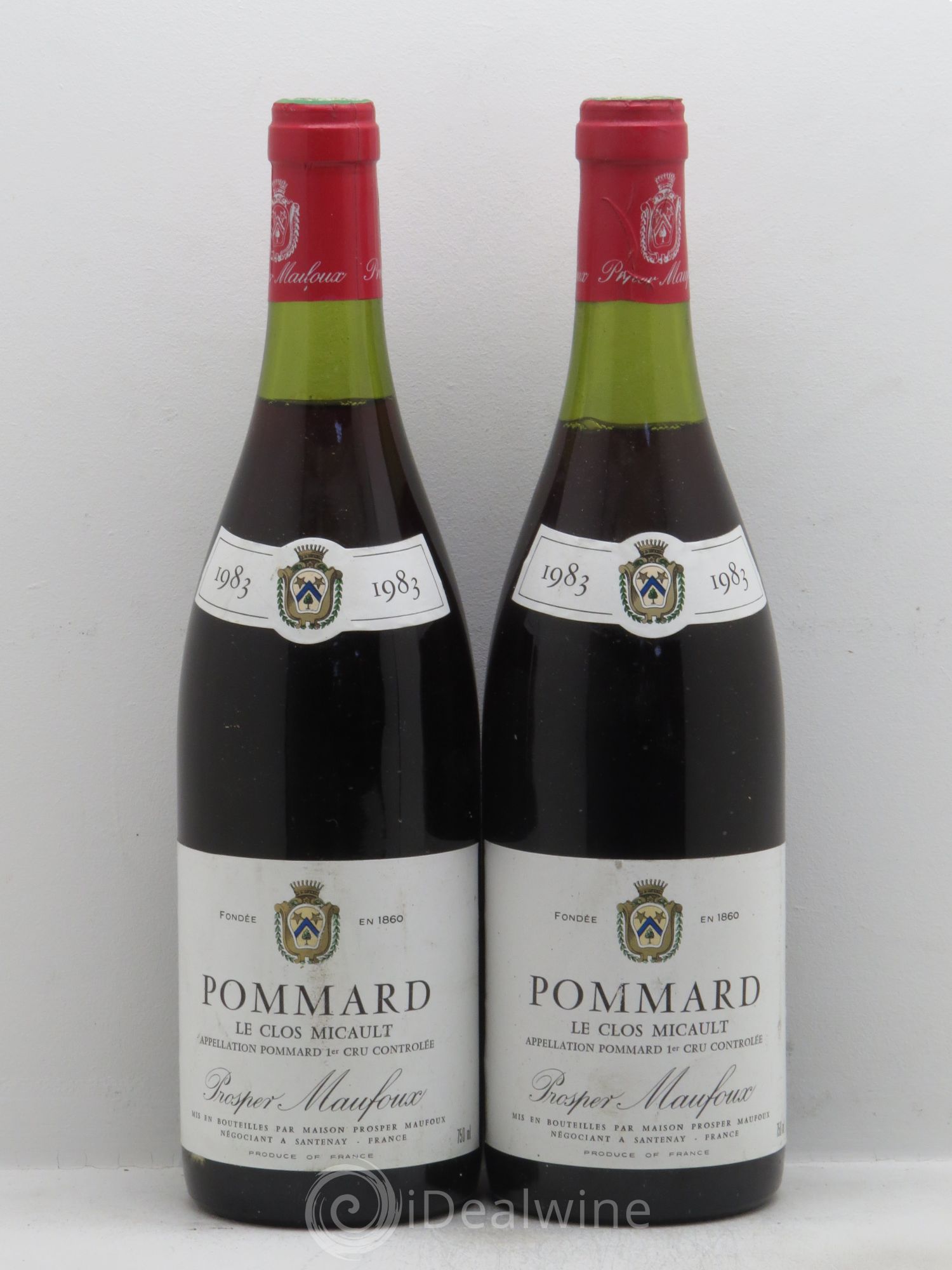 Pommard Clos Micault Prosper Maufoux 1983 - Posten von 2 Flaschen - 0