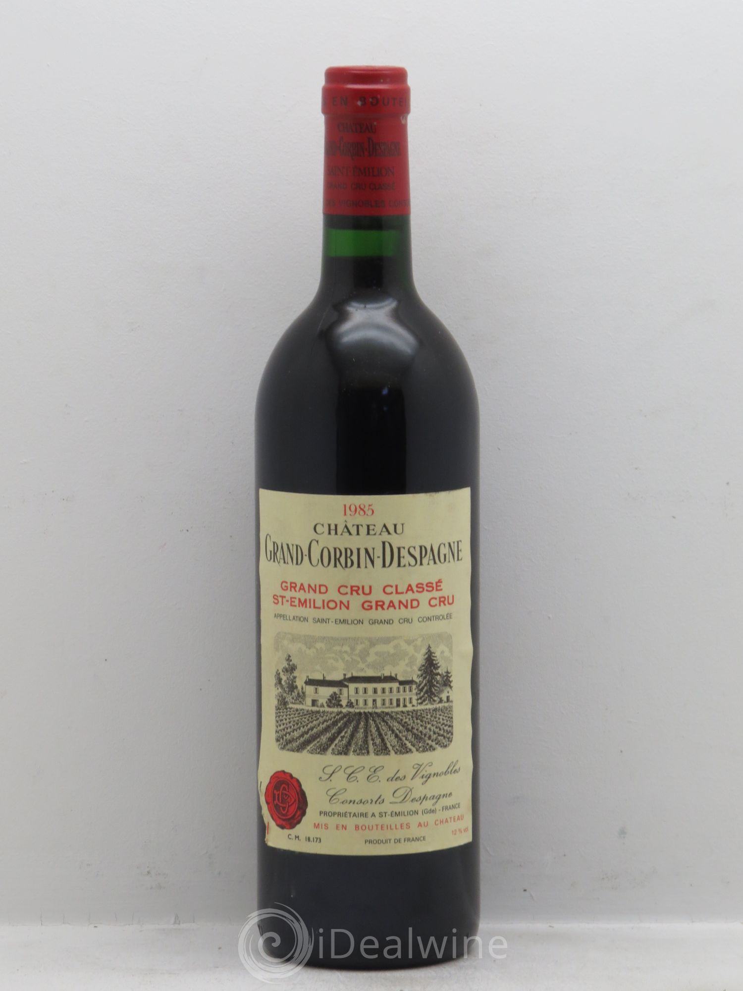 Château Grand Corbin Despagne Grand Cru Classé 1985 - Lot de 6 bouteilles - 0