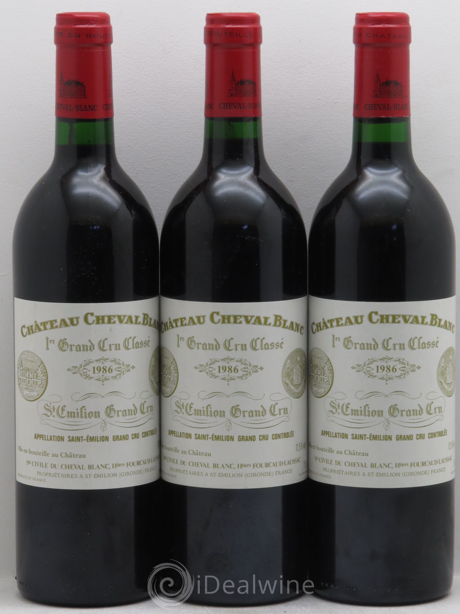 Château Cheval Blanc 1er Grand Cru Classé A 1986 - Lot de 6 bouteilles - 2
