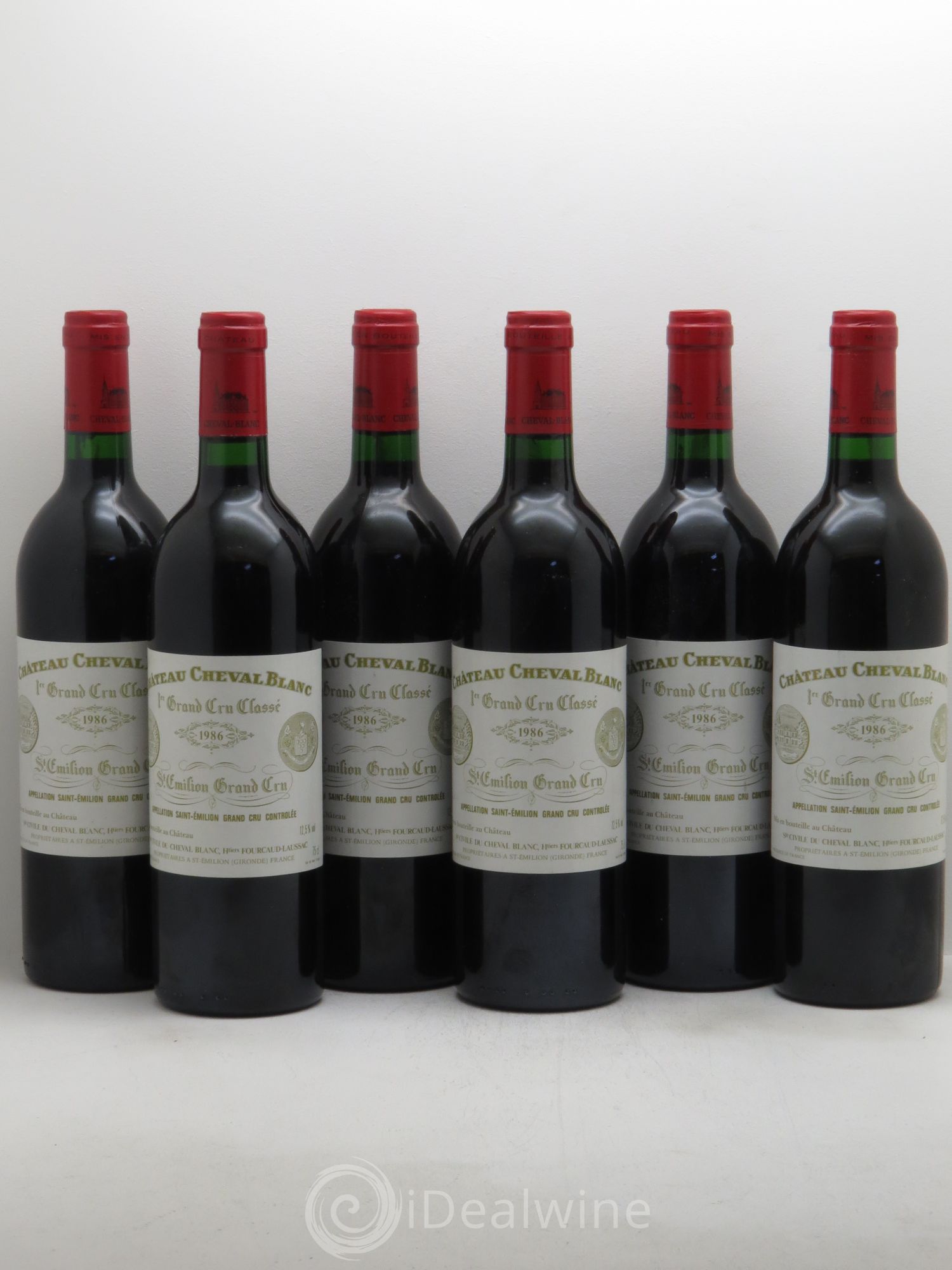 Château Cheval Blanc 1er Grand Cru Classé A 1986 - Lot de 6 bouteilles - 0