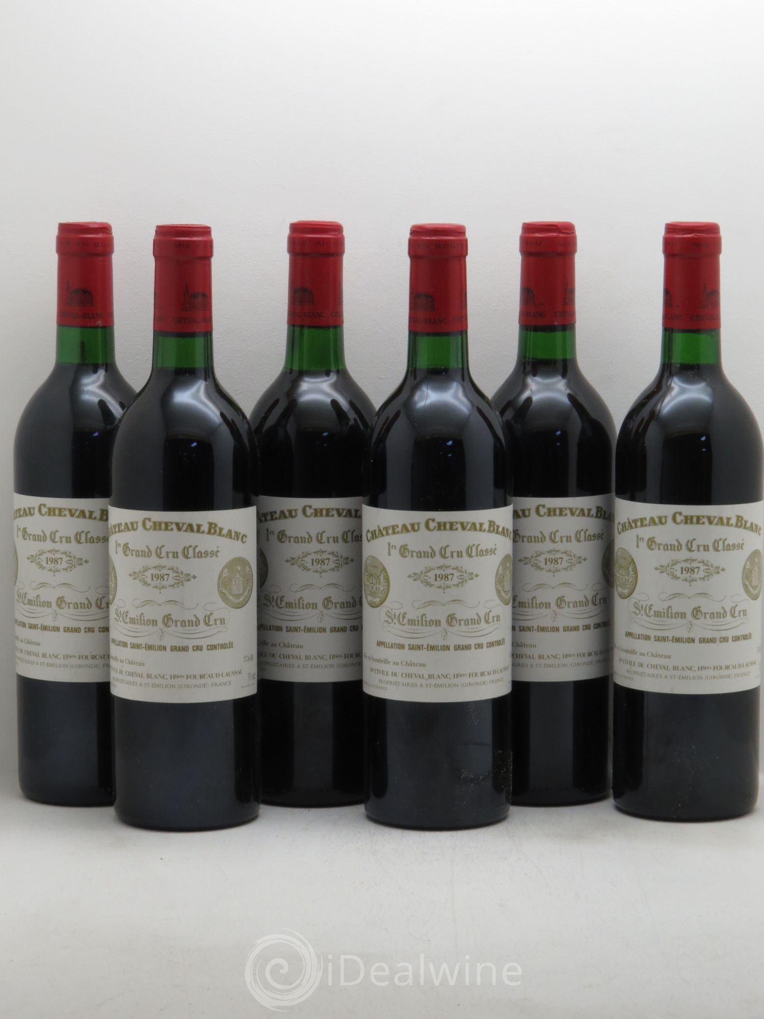 Château Cheval Blanc 1er Grand Cru Classé A 1987 - Lot de 6 bouteilles - 0