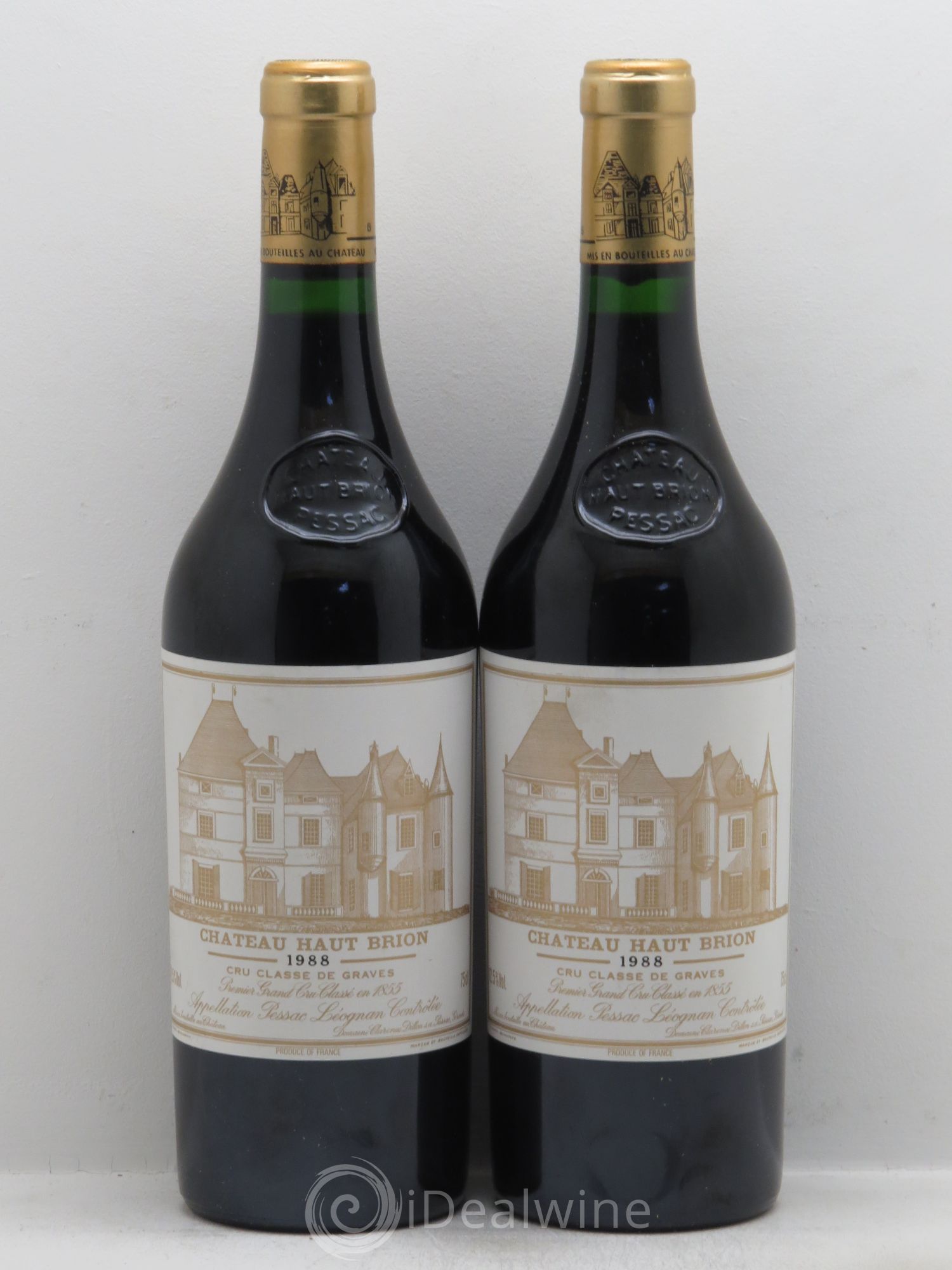Château Haut Brion 1er Grand Cru Classé 1988 - Lot de 2 bouteilles - 0