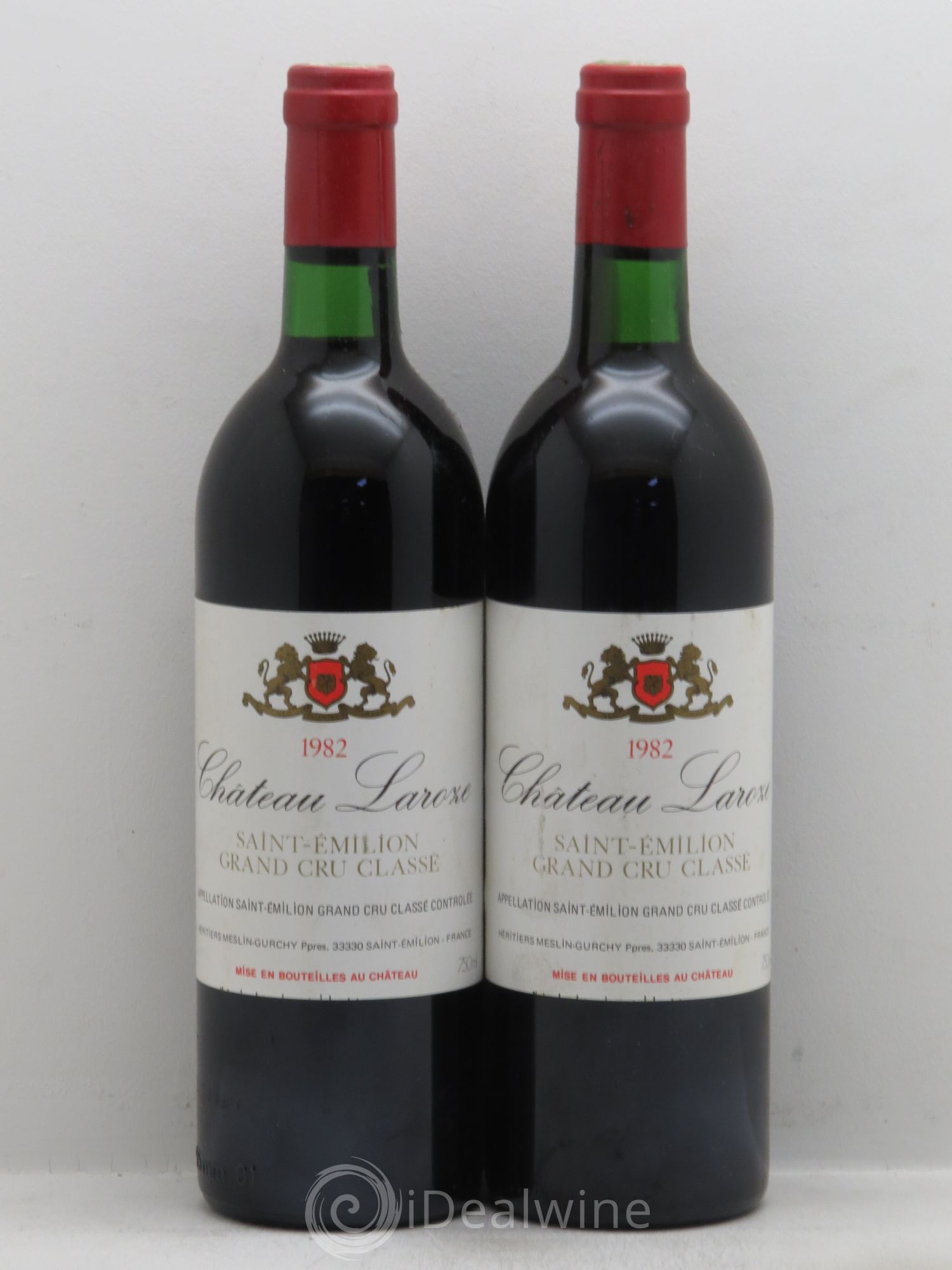 Château Laroze Grand Cru Classé 1982 - Lot de 2 bouteilles - 0