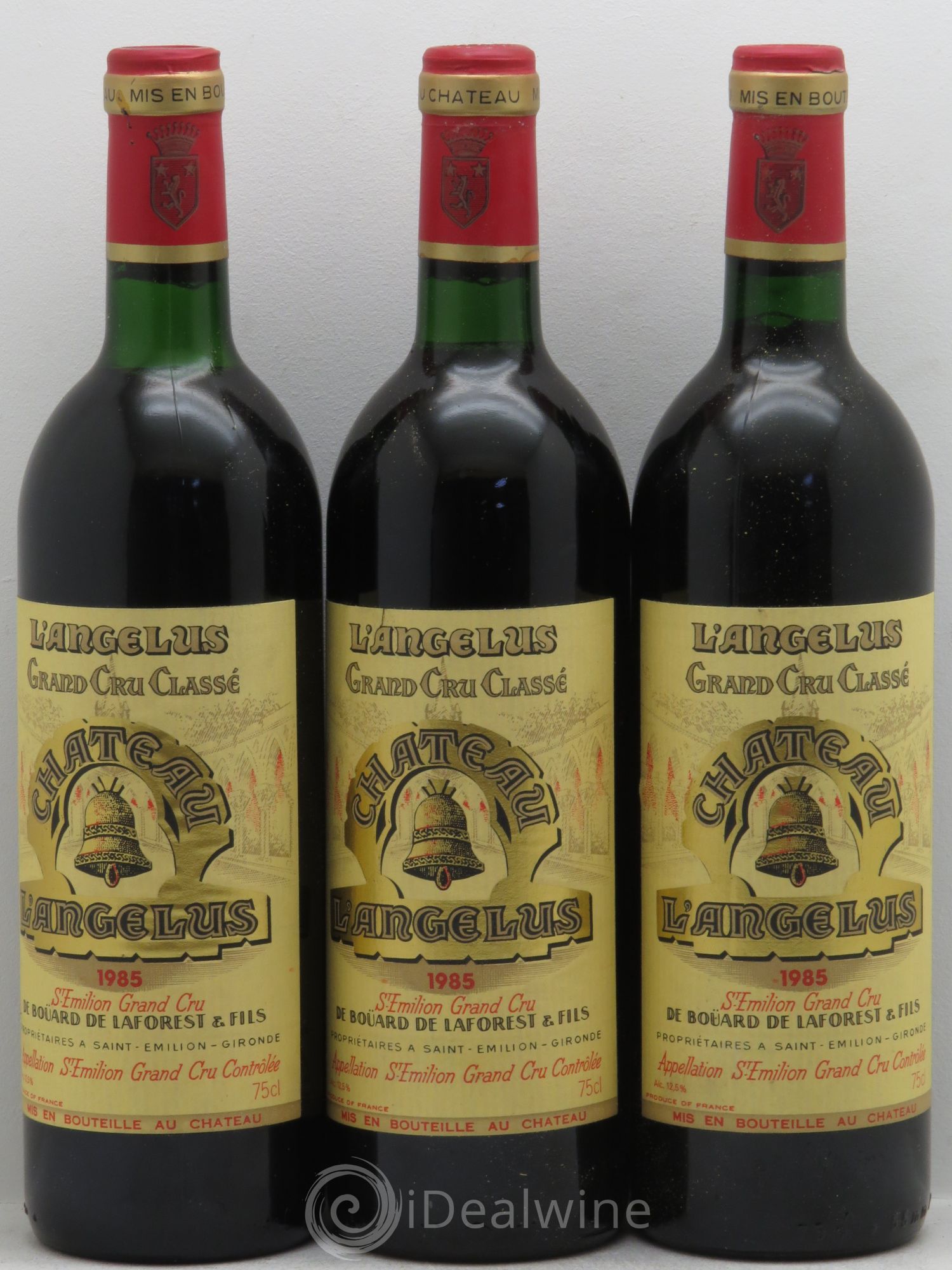 Château Angélus 1er Grand Cru Classé A 1985 - Lot de 3 bouteilles - 0