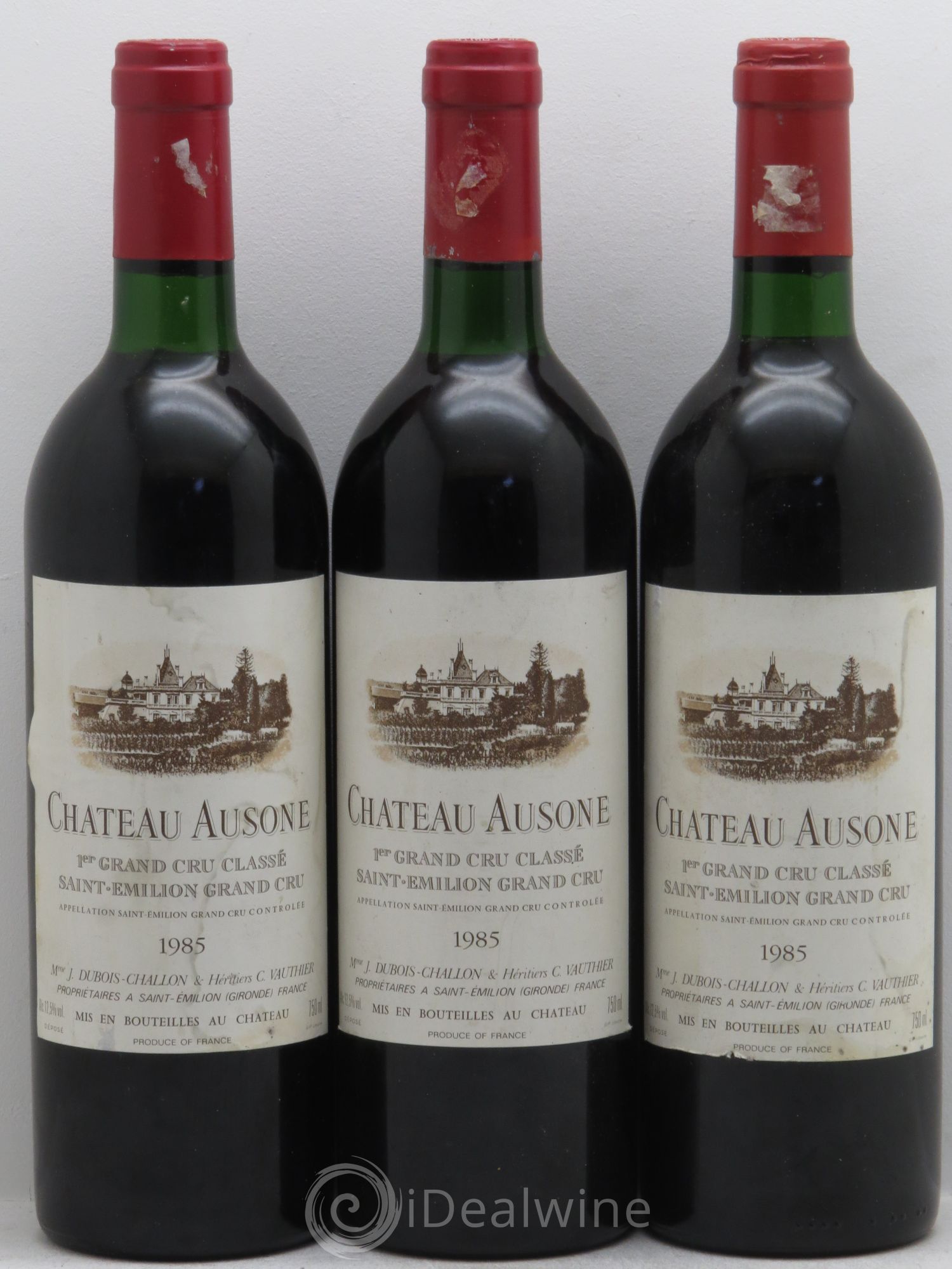 Château Ausone 1er Grand Cru Classé A 1985 - Lot de 3 bouteilles - 0