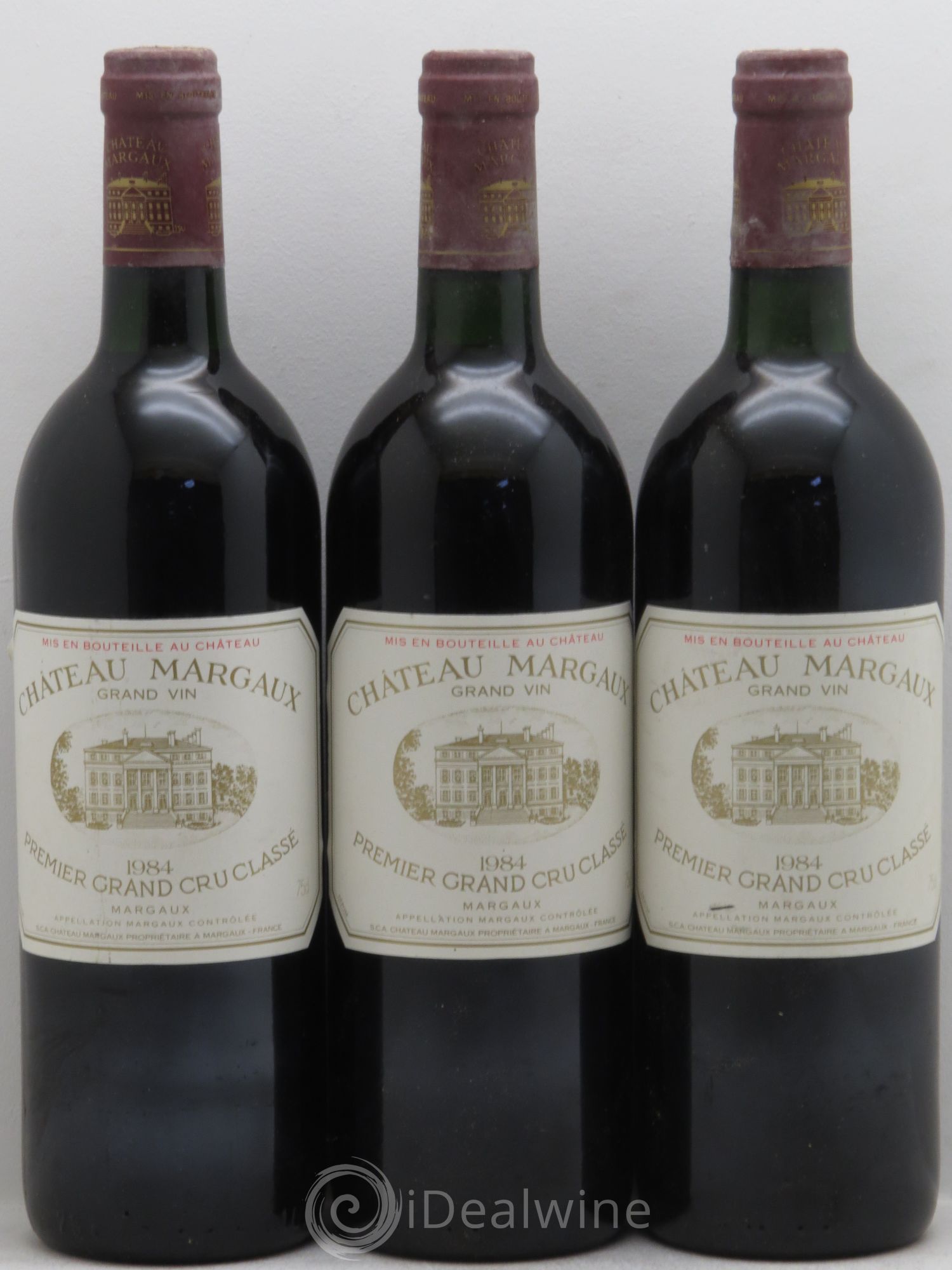 Château Margaux 1er Grand Cru Classé 1984 - Lot de 3 bouteilles - 0