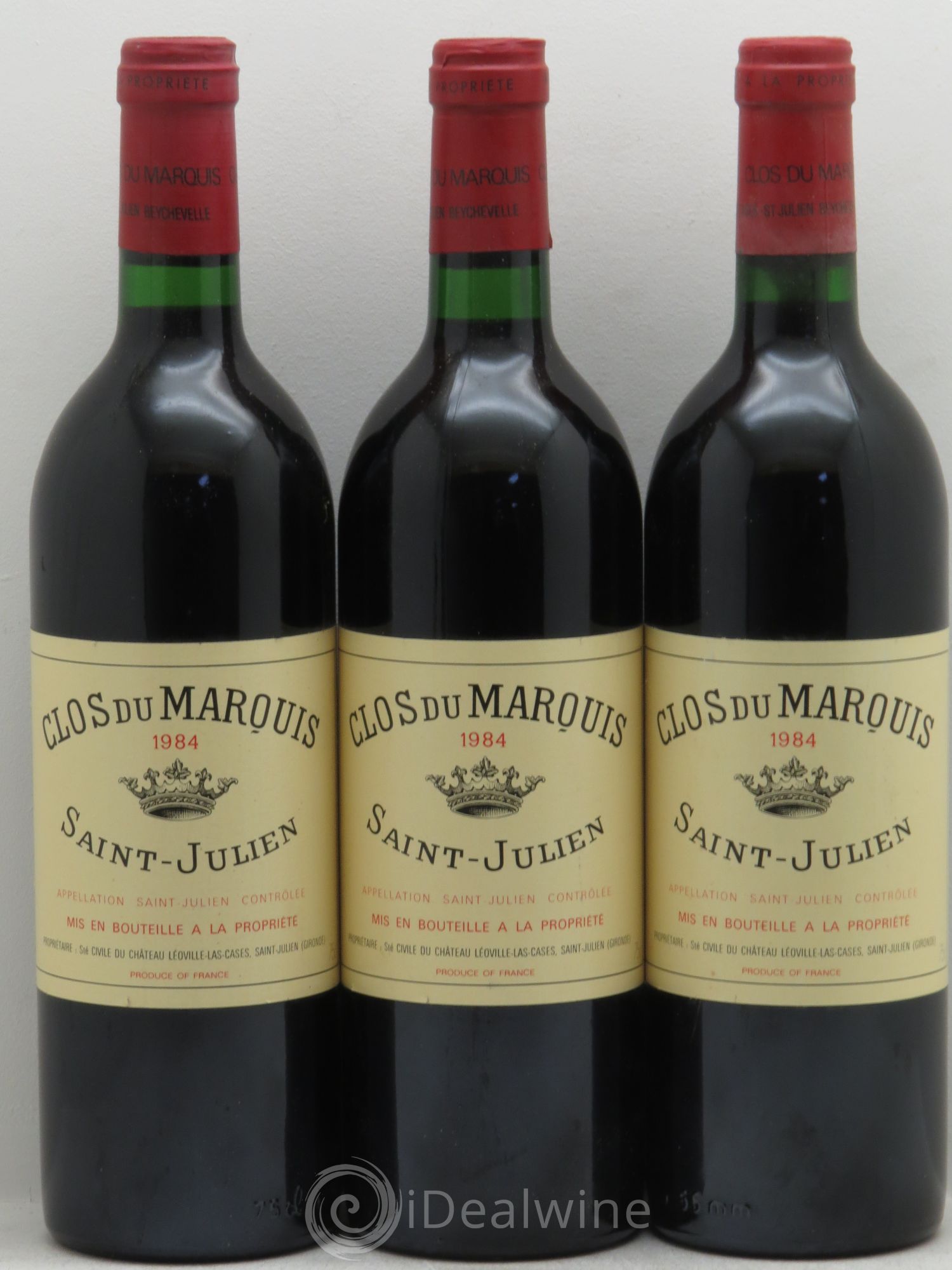 Clos du Marquis 1984 - Lot de 3 bouteilles - 0