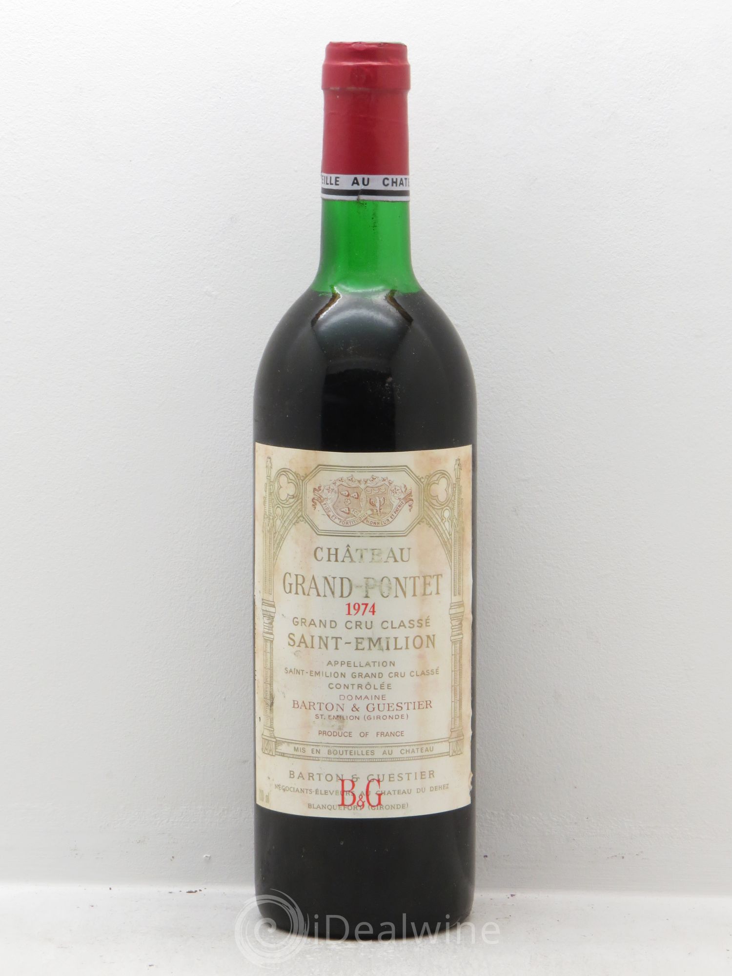 Château Grand Pontet Grand Cru Classé 1974 - Lot de 6 bouteilles - 0