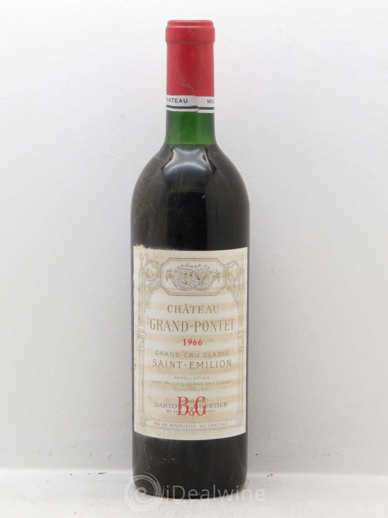 Château Grand Pontet Grand Cru Classé 1966 - Lot de 1 bouteille - 0