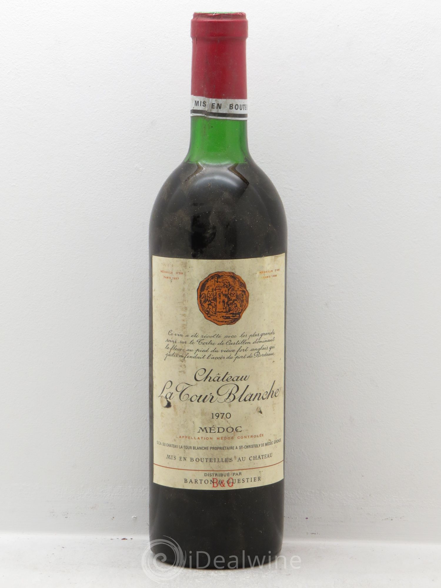 Château Tour Blanche Cru Bourgeois 1970 - Lot de 1 bouteille - 0