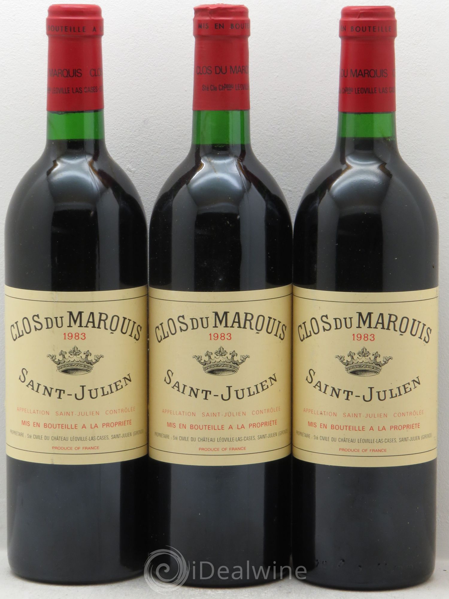 Clos du Marquis 1983 - Lot de 3 bouteilles - 0