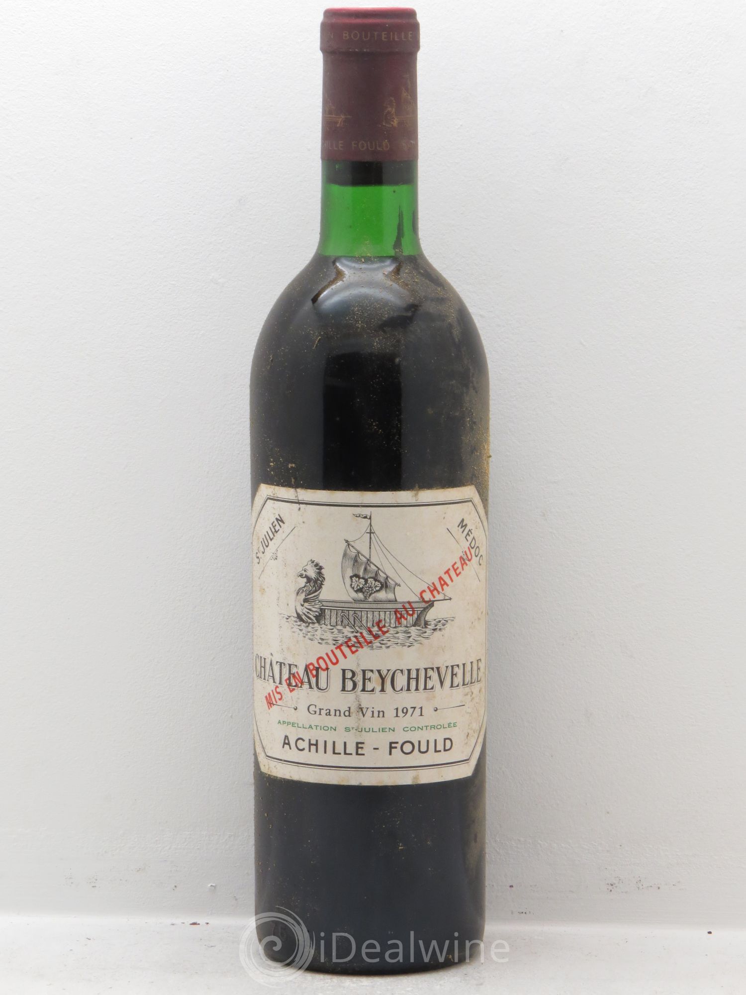 Château Beychevelle 4ème Grand Cru Classé 1971 - Lot de 6 bouteilles - 0