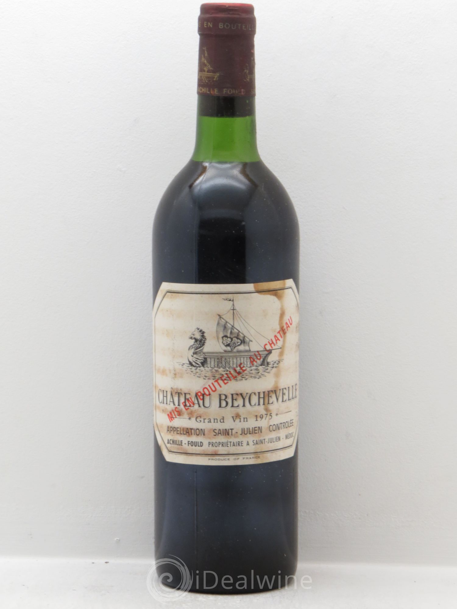 Château Beychevelle 4ème Grand Cru Classé 1975 - Lot de 1 bouteille - 0