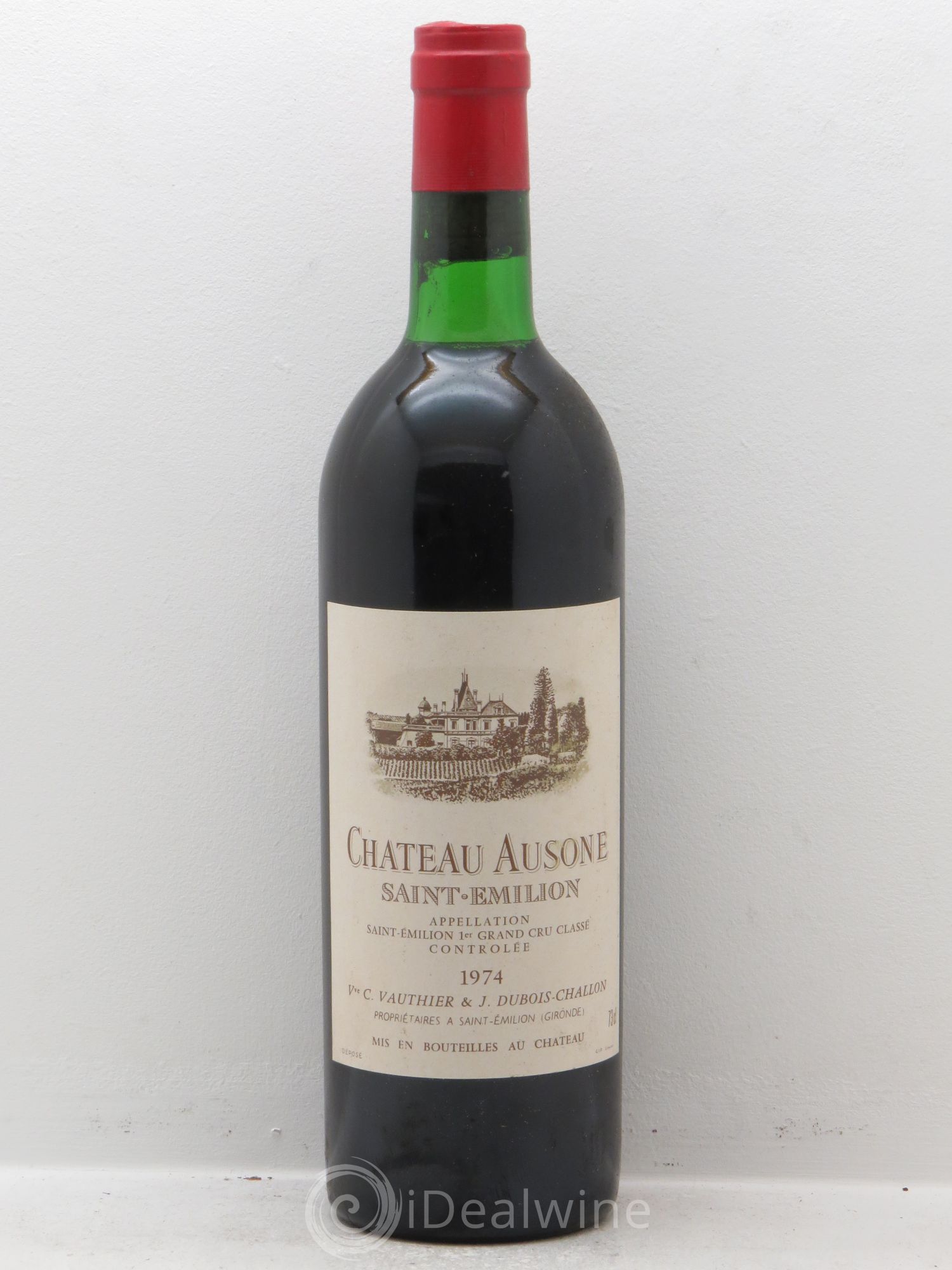 Château Ausone 1er Grand Cru Classé A (73cl) 1974 - Lot de 1 bouteille - 0
