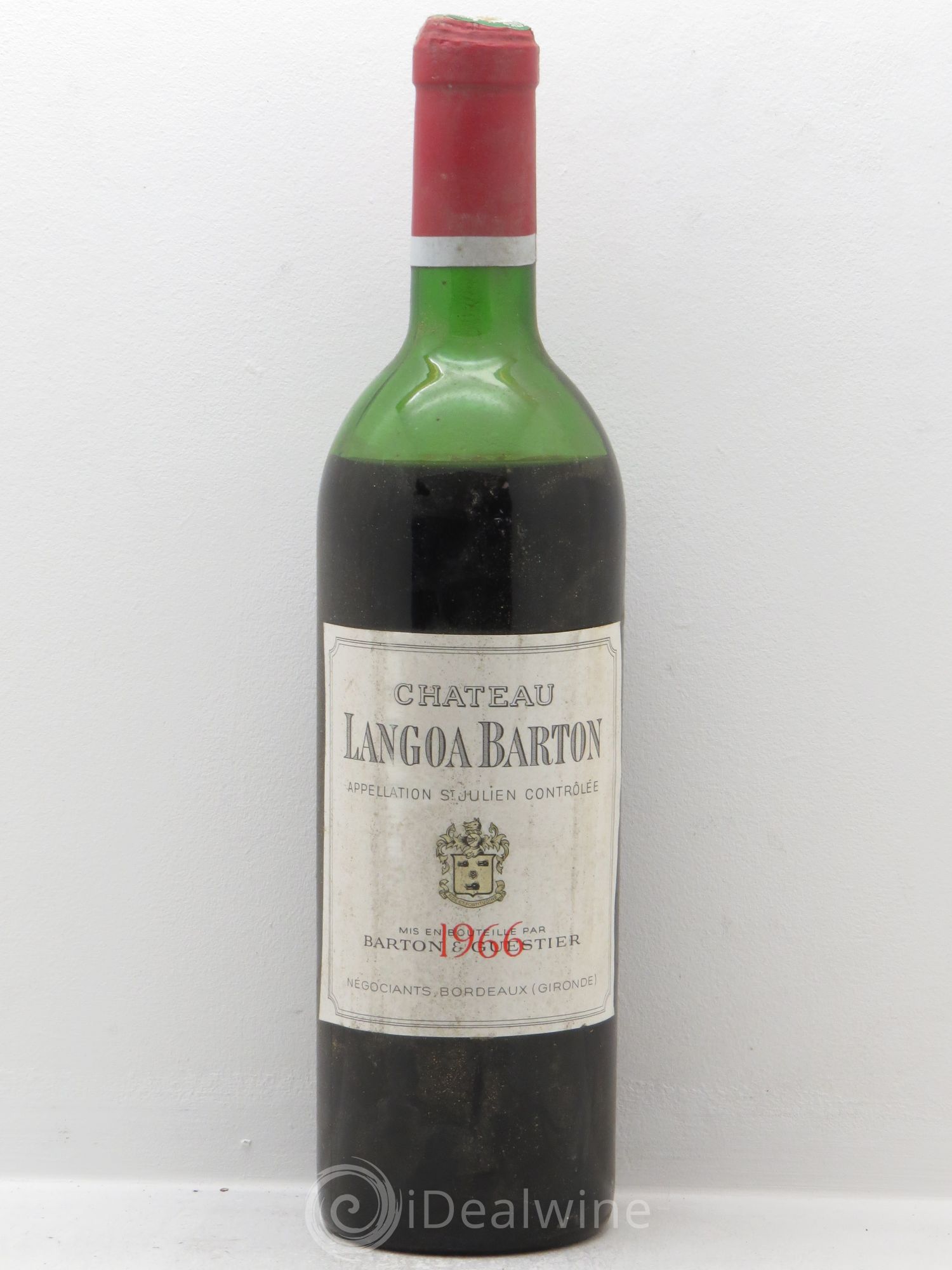 Château Langoa Barton 3ème Grand Cru Classé Mise négoce 1966 - Lot de 6 bouteilles - 0