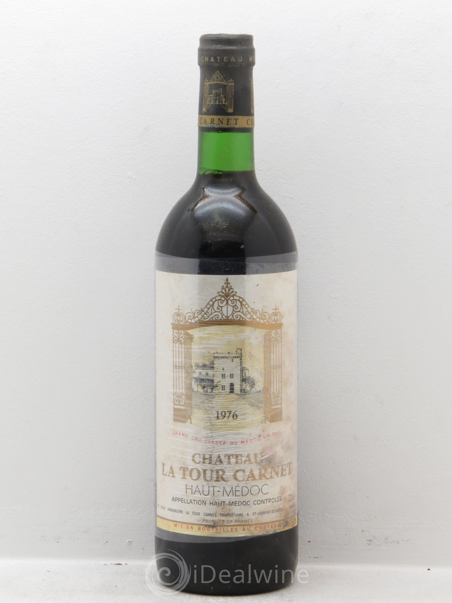 Château la Tour Carnet 4ème Grand Cru Classé 1976 - Lot de 1 bouteille - 0