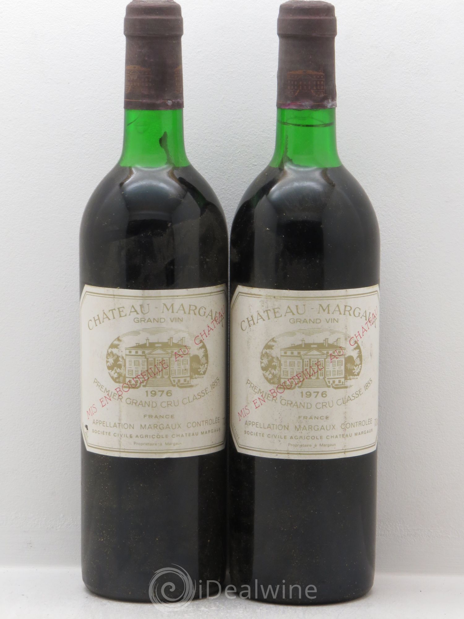 Château Margaux 1er Grand Cru Classé 1976 - Lot de 2 bouteilles - 0