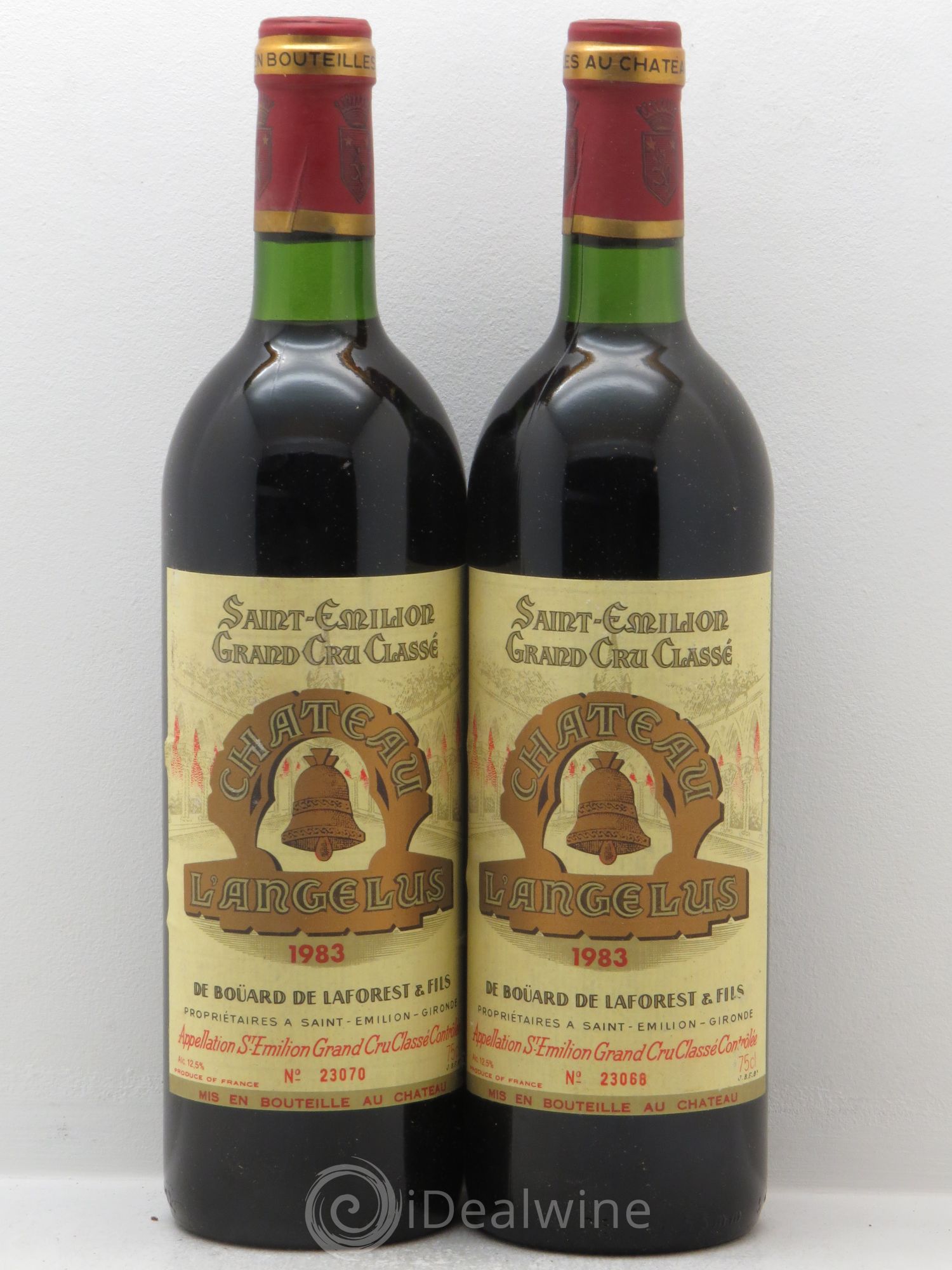 Château Angélus 1er Grand Cru Classé A 1983 - Lot de 2 bouteilles - 0