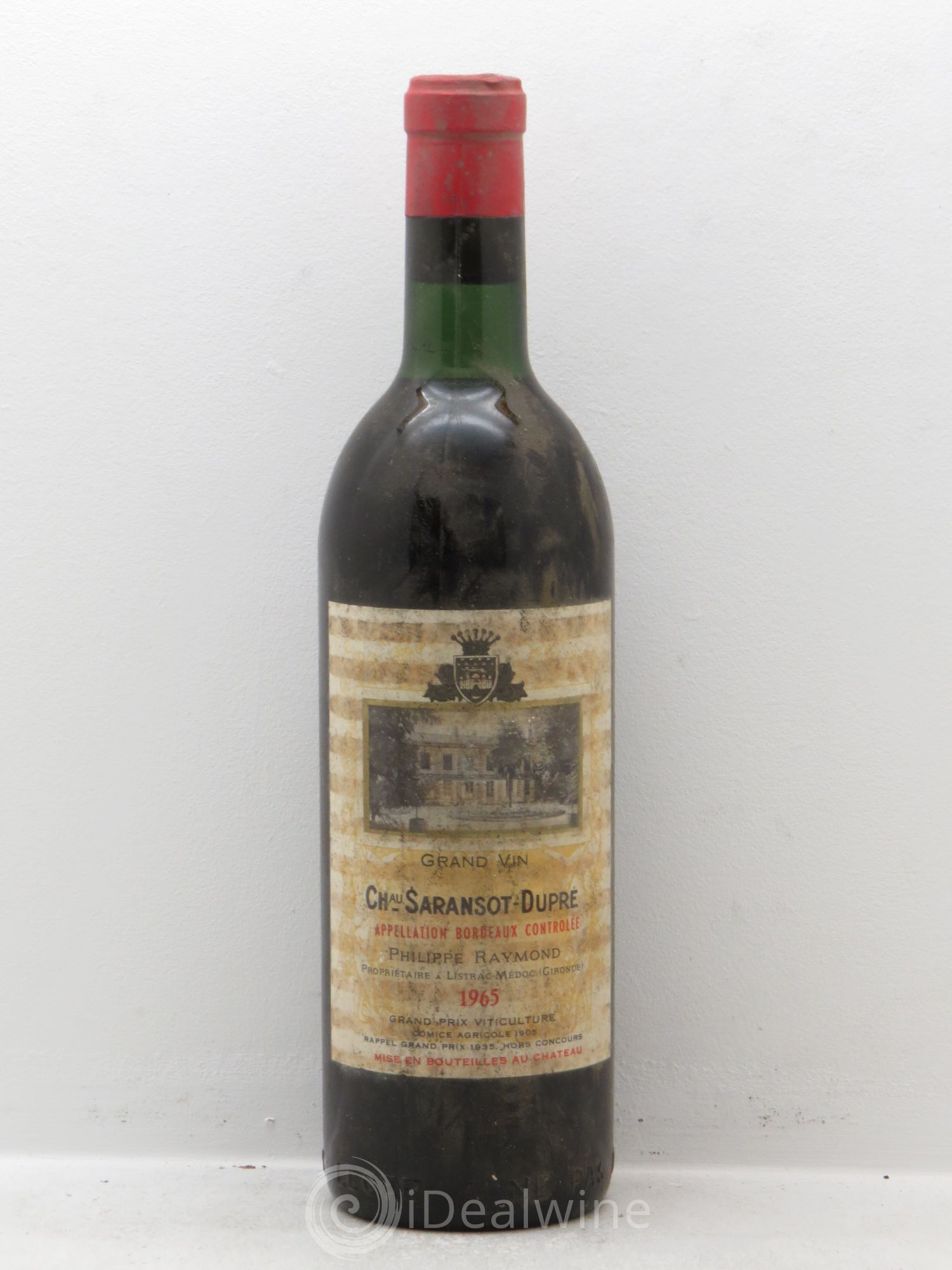 Château Saransot Dupré Cru Bourgeois 1965 - Lot de 1 bouteille - 0