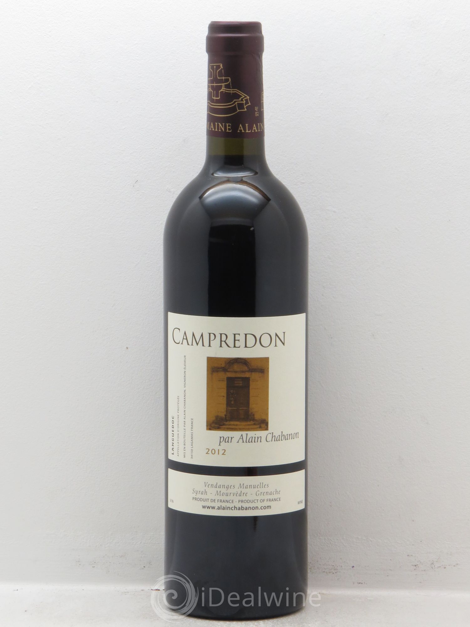 Terrasse du Larzac (anciennement Coteaux du Languedoc) Campredon Alain Chabanon (Domaine) (CBO à partir de 3 bts) 2012 - Lot de 1 bouteille - 0