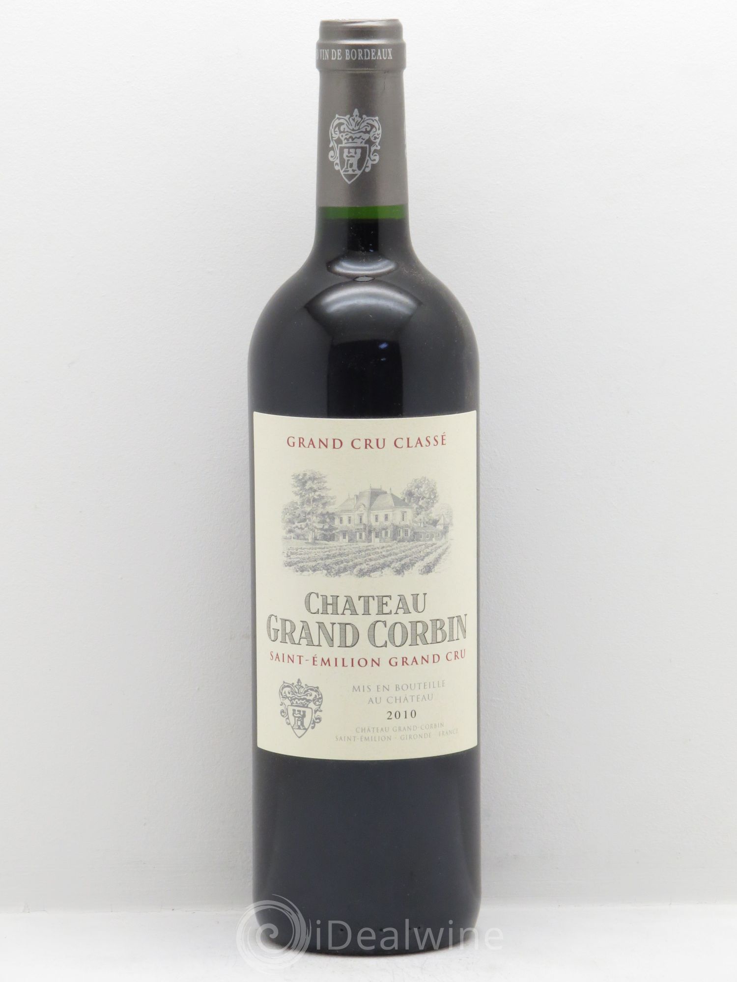 Château Grand Corbin Grand Cru Classé 2010 - Lot de 1 bouteille - 0