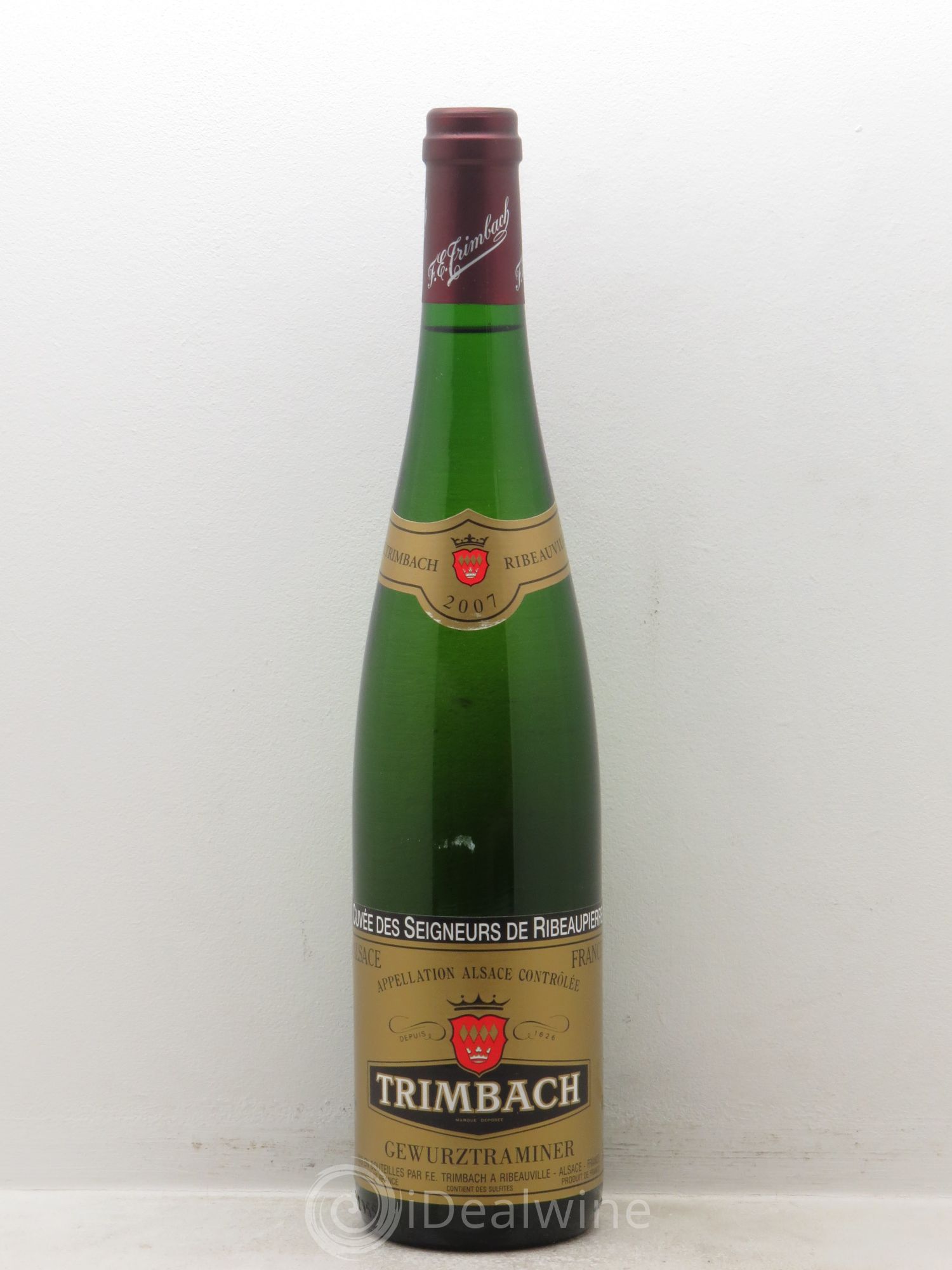 Alsace Gewurztraminer Seigneurs de Ribeaupierre Trimbach (Domaine) 2007 - Lot de 1 bouteille - 0