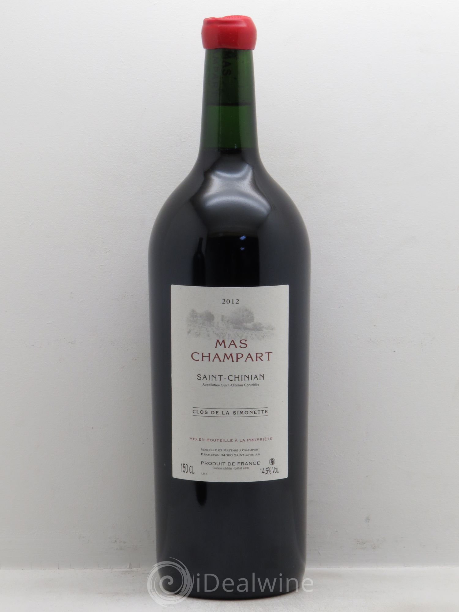 Saint-Chinian Mas Champart Clos de La Simonette Isabelle et Mathieu Champart 2012 - Lot de 1 magnum - 0