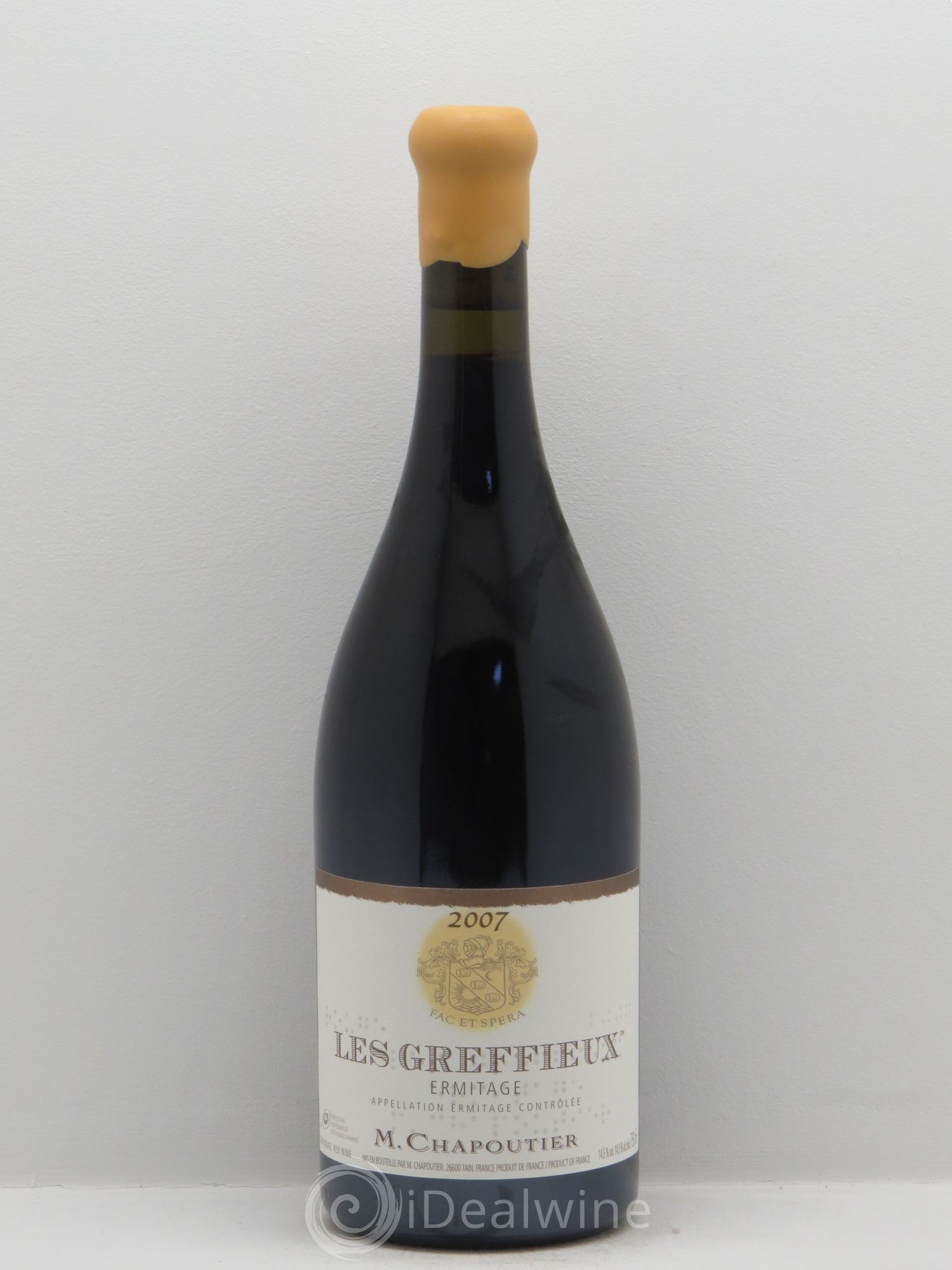 Hermitage Ermitage Les Greffieux Chapoutier 2007 - Lot de 1 bouteille - 0