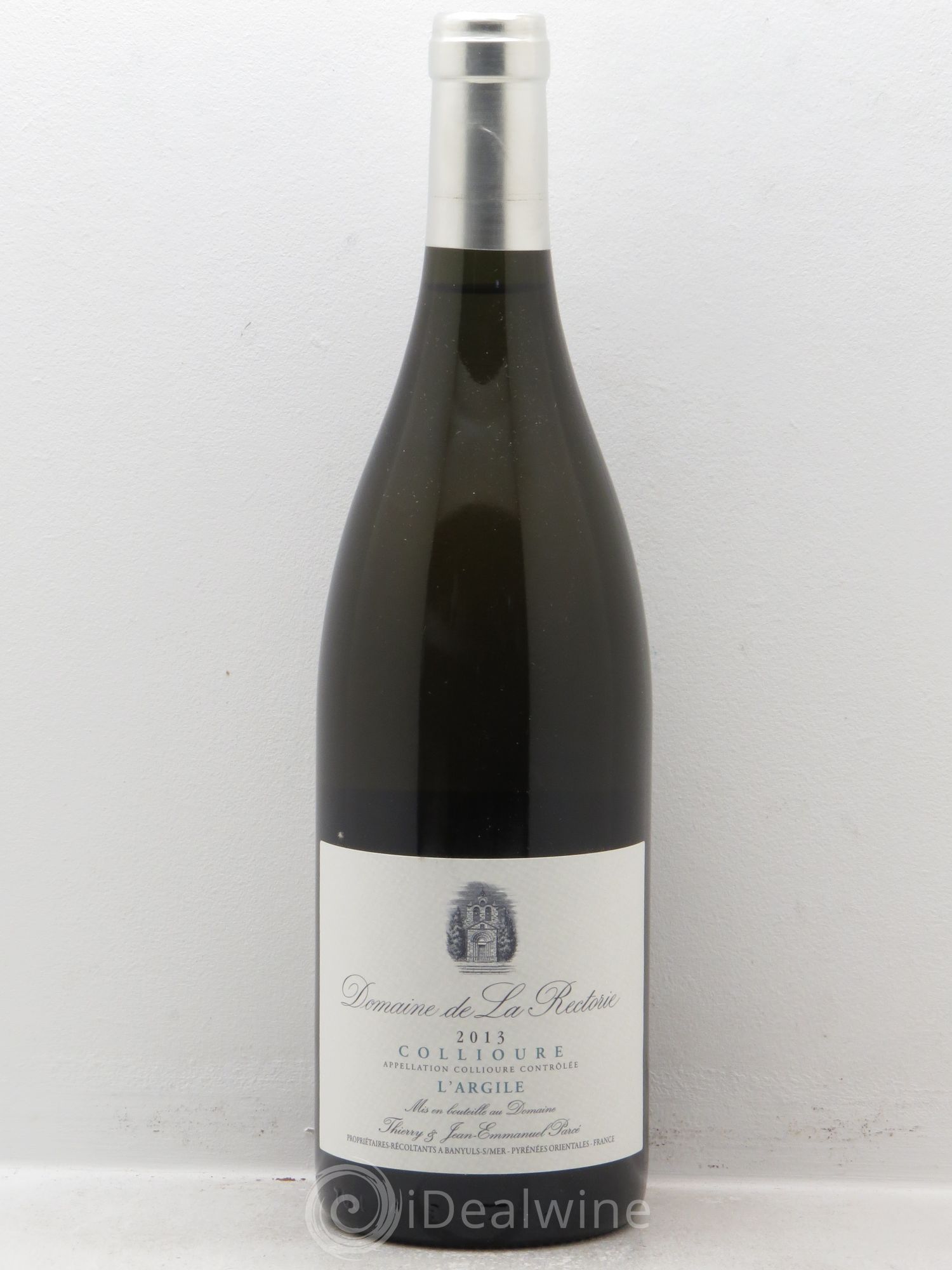 Collioure La Rectorie (Domaine de) L'Argile Thierry et Jean Emmanuel Parcé 2013 - Lot de 1 bouteille - 0