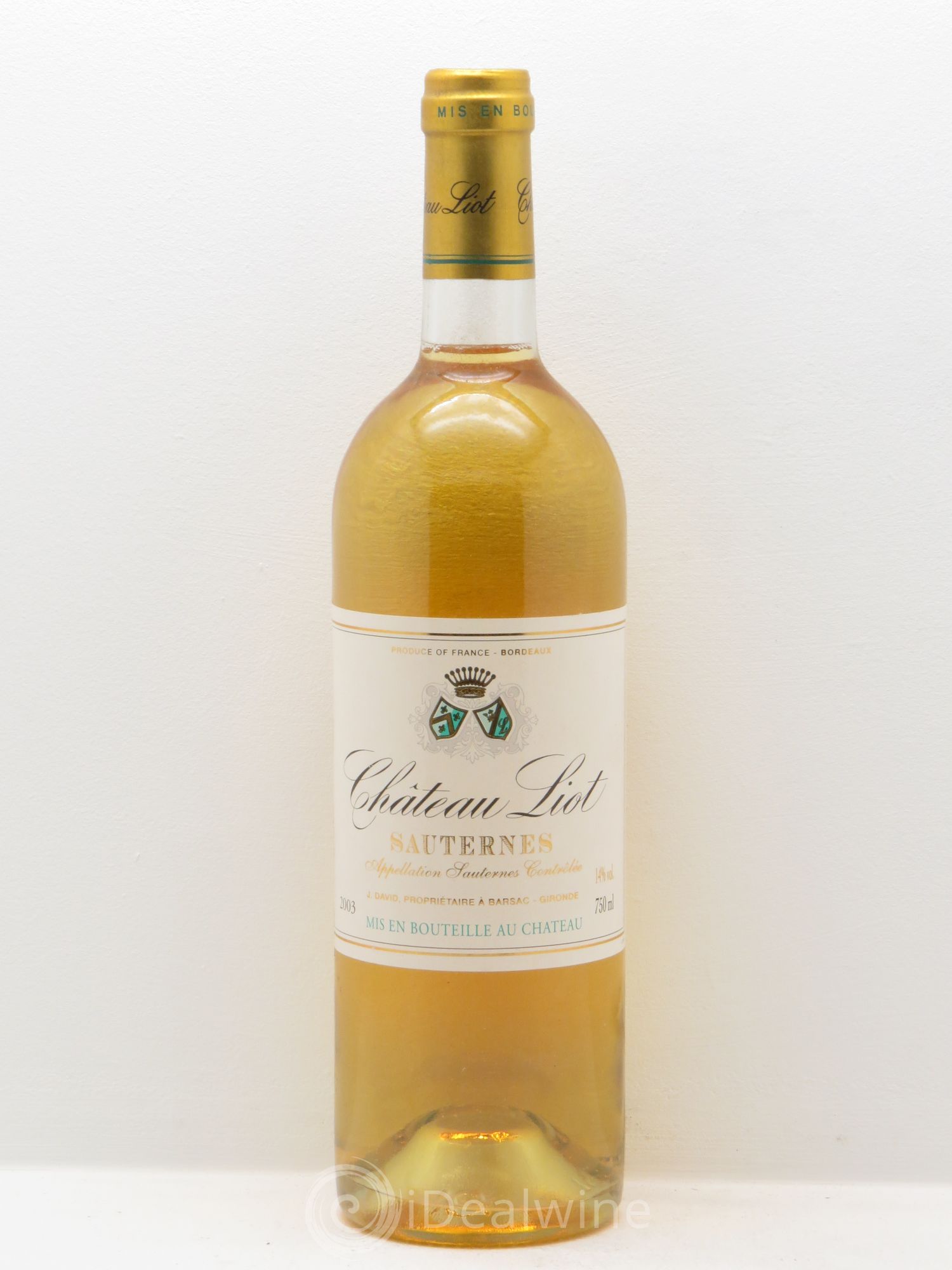 Château Liot 2003 - Posten von 1 Flasche - 0