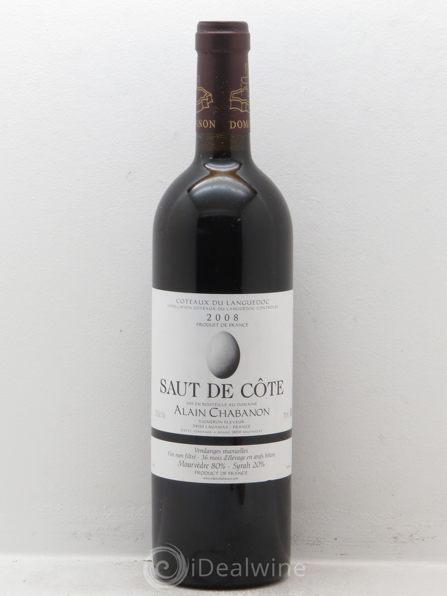 Coteaux du Languedoc Saut de Côte Alain Chabanon (Domaine) 2008 - Posten von 1 Flasche - 0