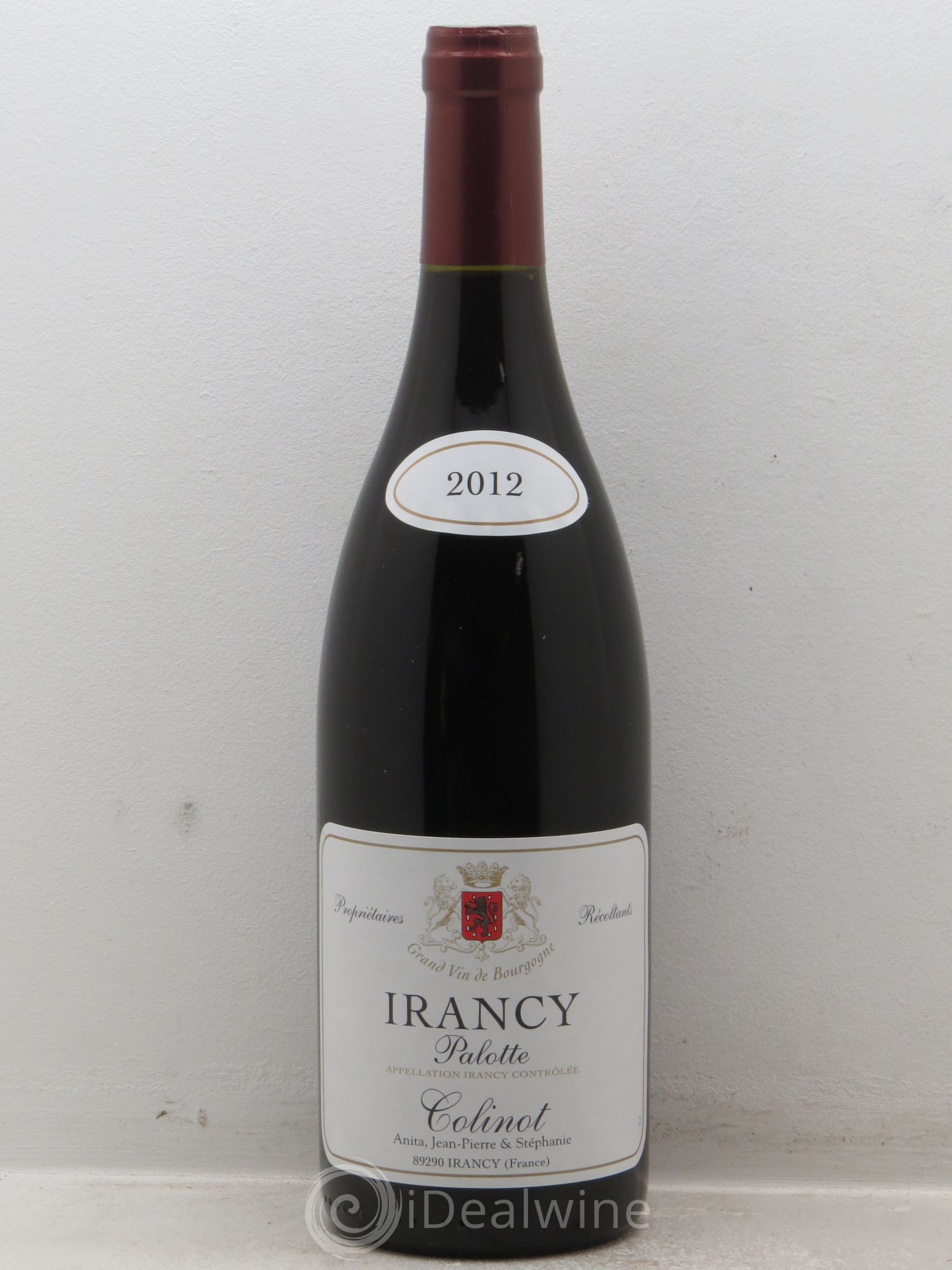 Irancy Palotte Colinot 2012 - Lot de 1 bouteille - 0