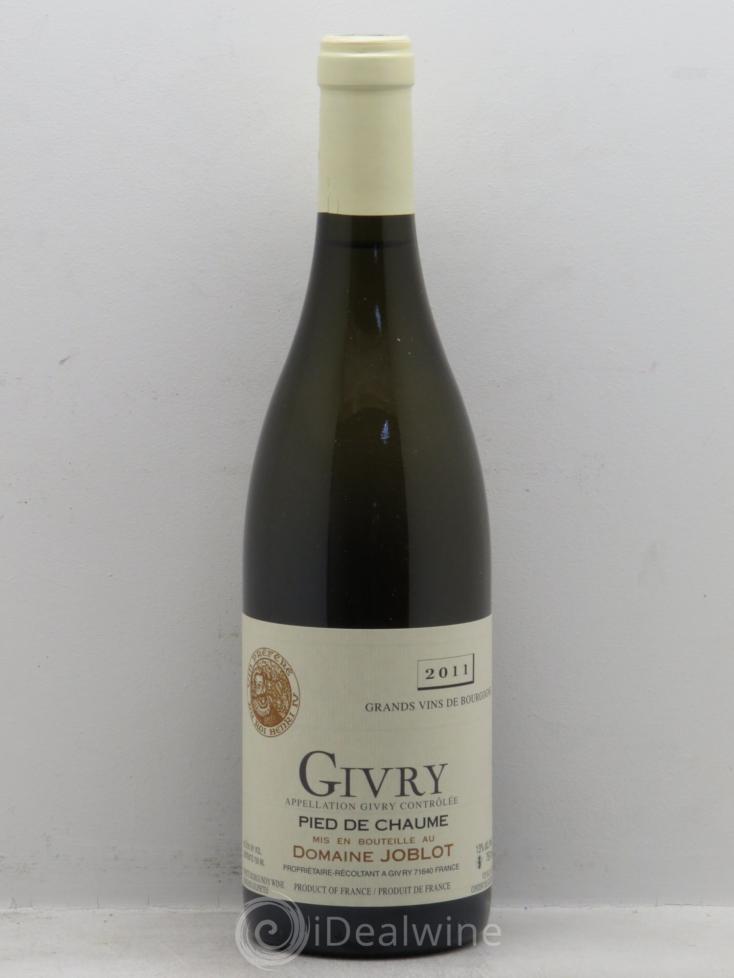 Givry Pied de Chaume Joblot (Domaine) 2011 - Lot de 1 bouteille - 0