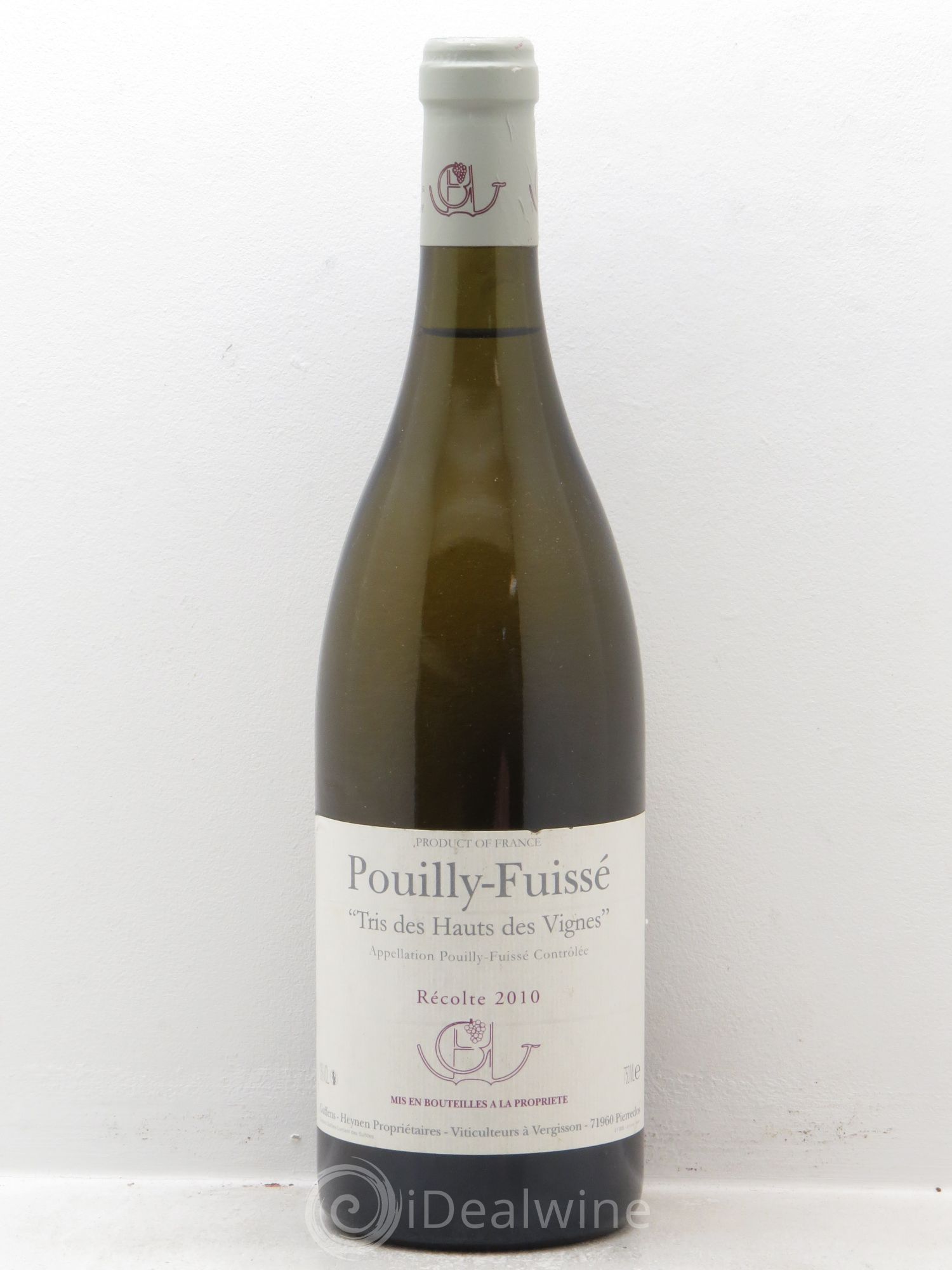 Pouilly-Fuissé Tris des Hauts des Vignes Guffens-Heynen 2010 - Lot de 1 bouteille - 0
