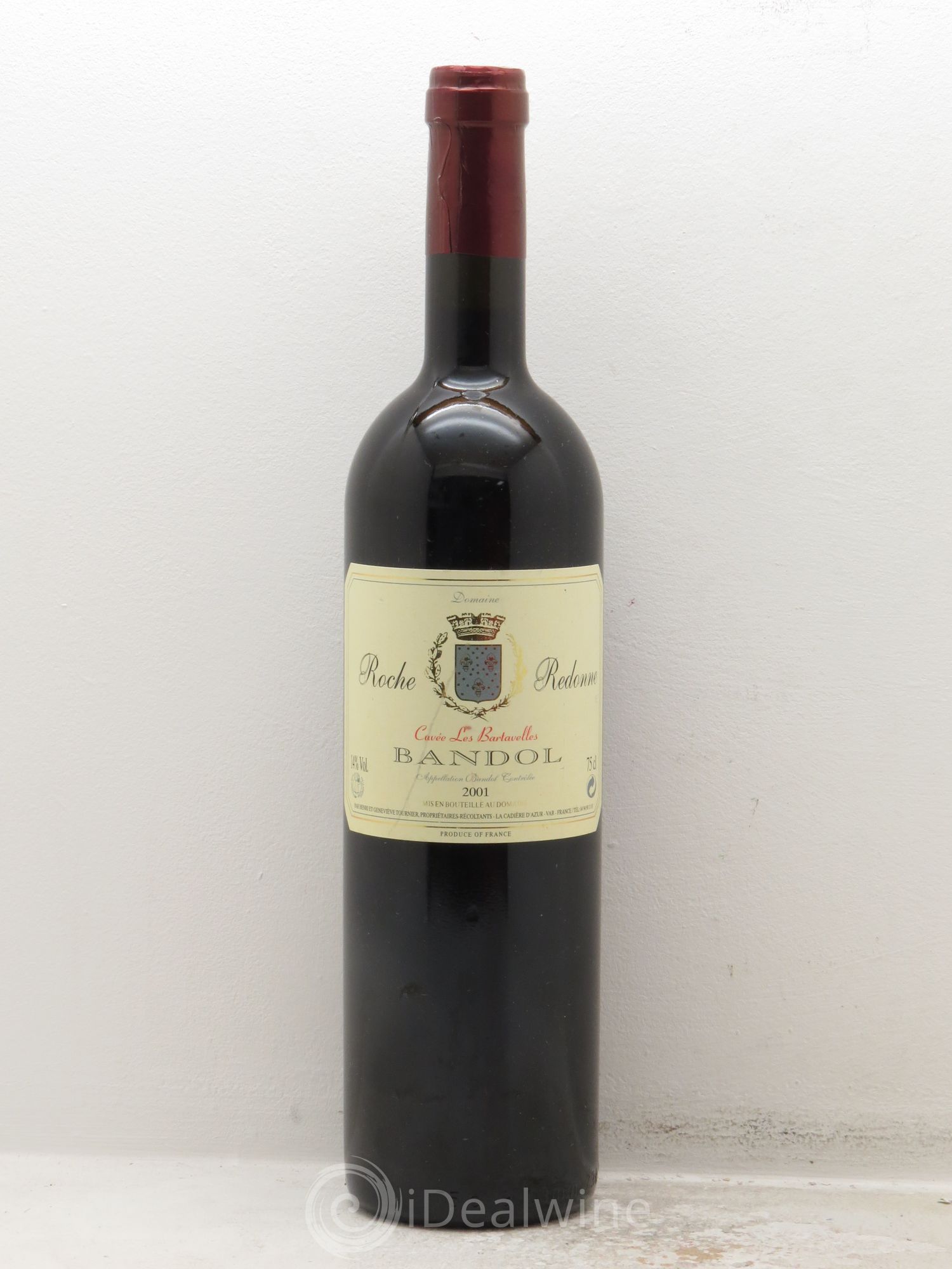 Bandol Roche Redonne Cuvée Bartavelles 2001 - Lot de 1 bouteille - 0