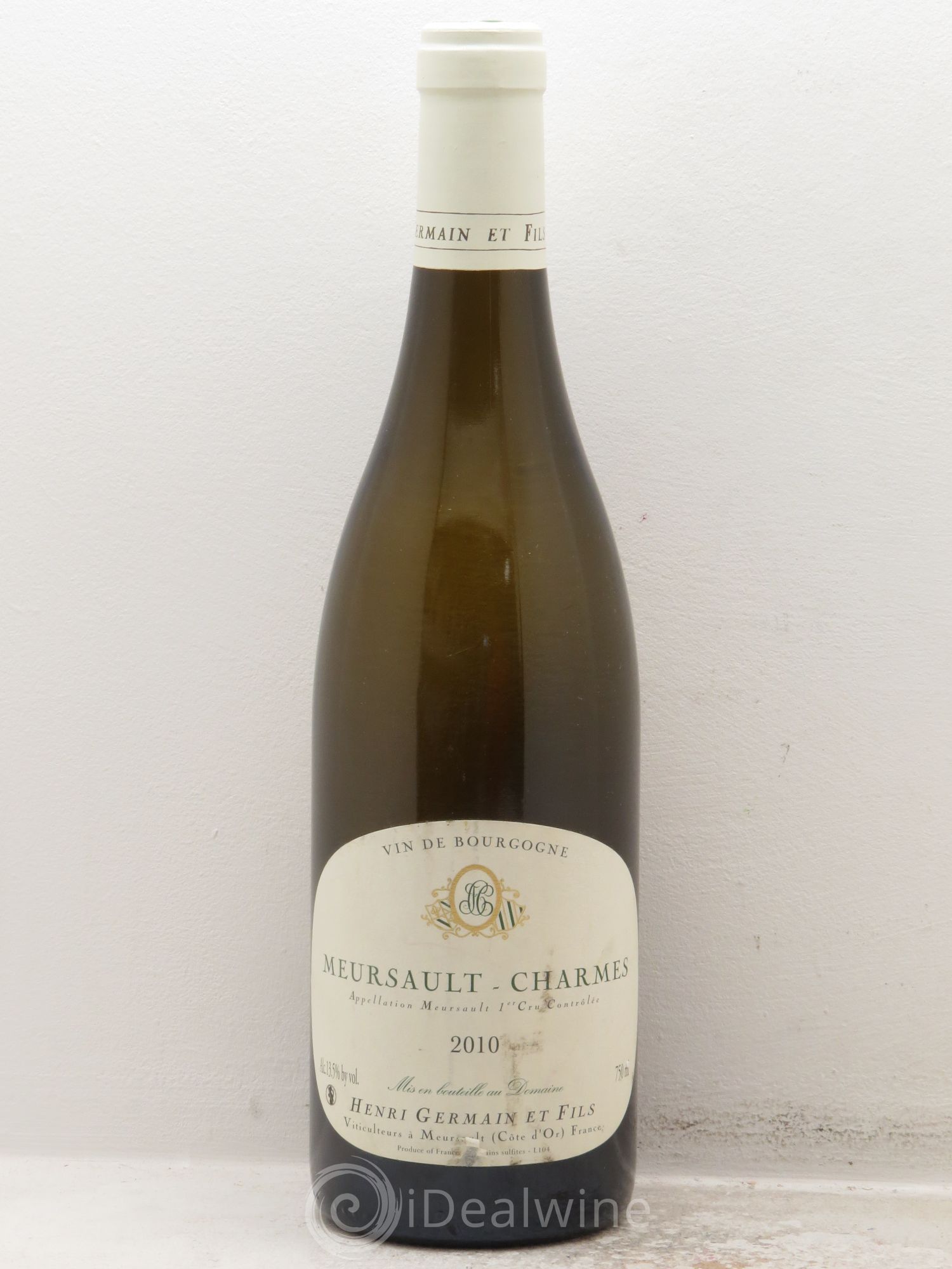 Meursault 1er Cru Henri Germain 2010 - Lot de 1 bouteille - 0