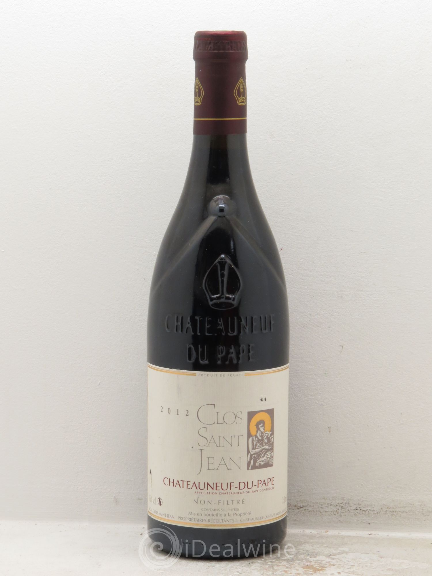 Châteauneuf-du-Pape Clos Saint-Jean Pascal et Vincent Maurel 2012 - Lot de 1 bouteille - 0