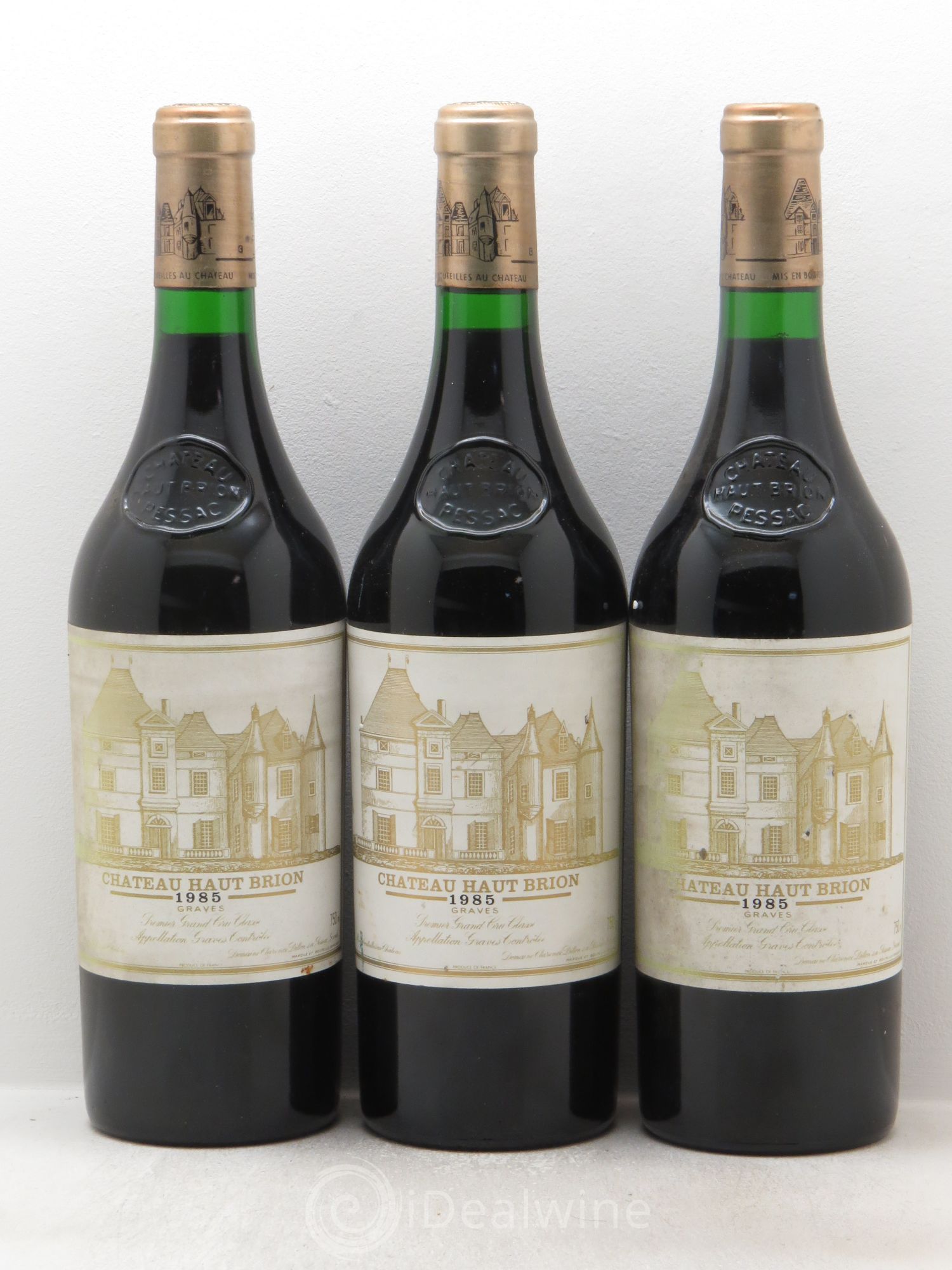 Château Haut Brion 1er Grand Cru Classé 1985 - Lot de 3 bouteilles - 0