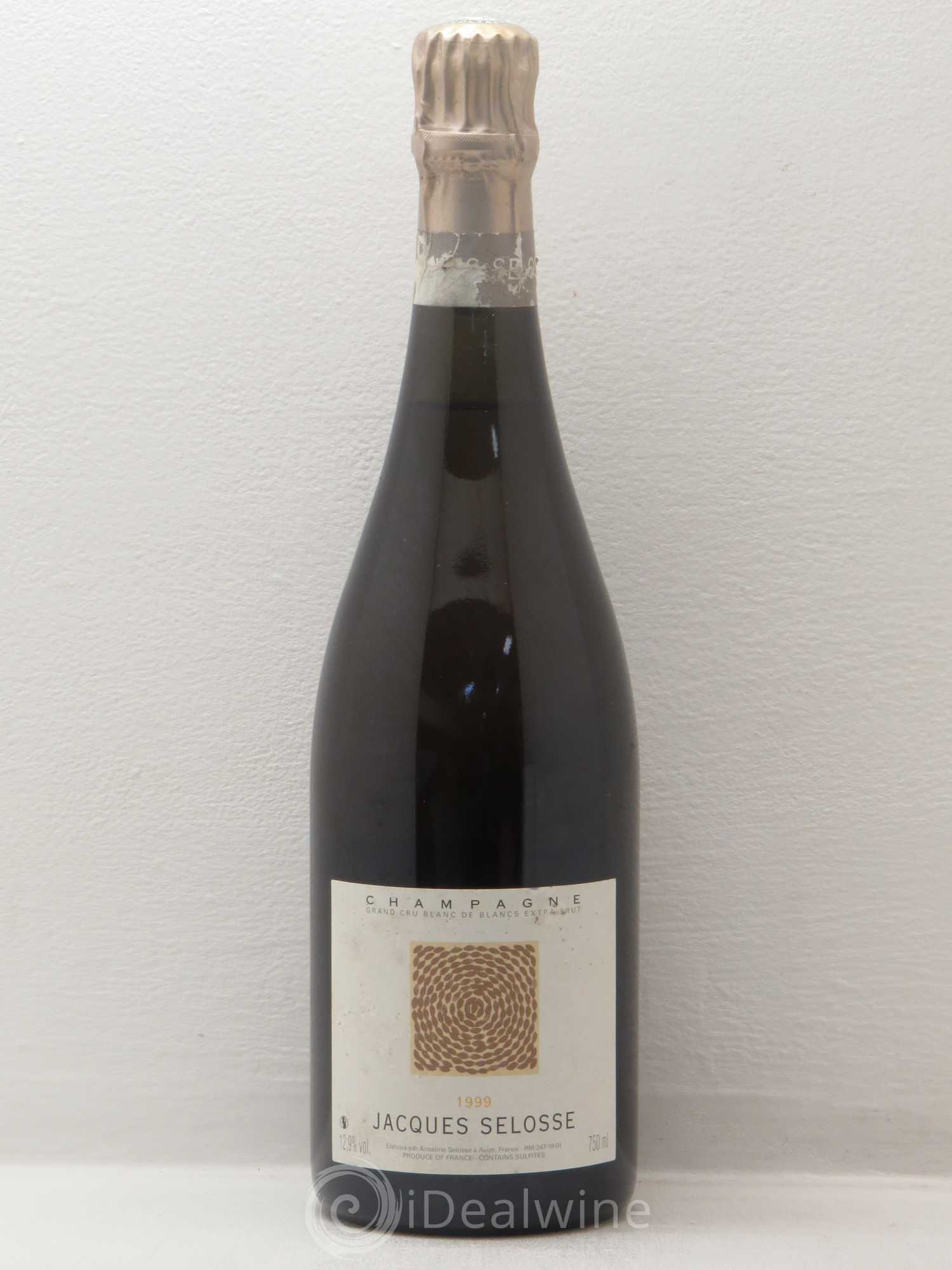 Champagne Jacques Selosse Grand cru Blanc de blancs Extra Brut 1999 - Posten von 1 Flasche - 0